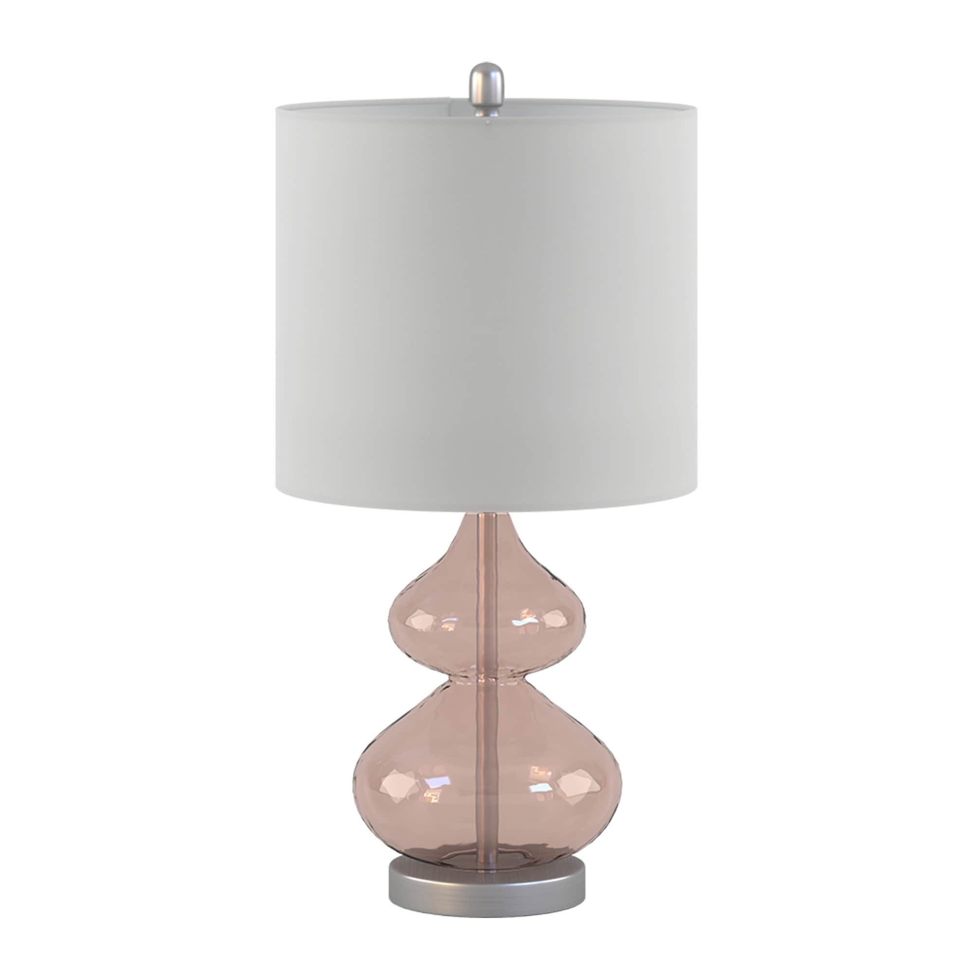 Lampe de table en verre courbé Ellipse, lot de 2