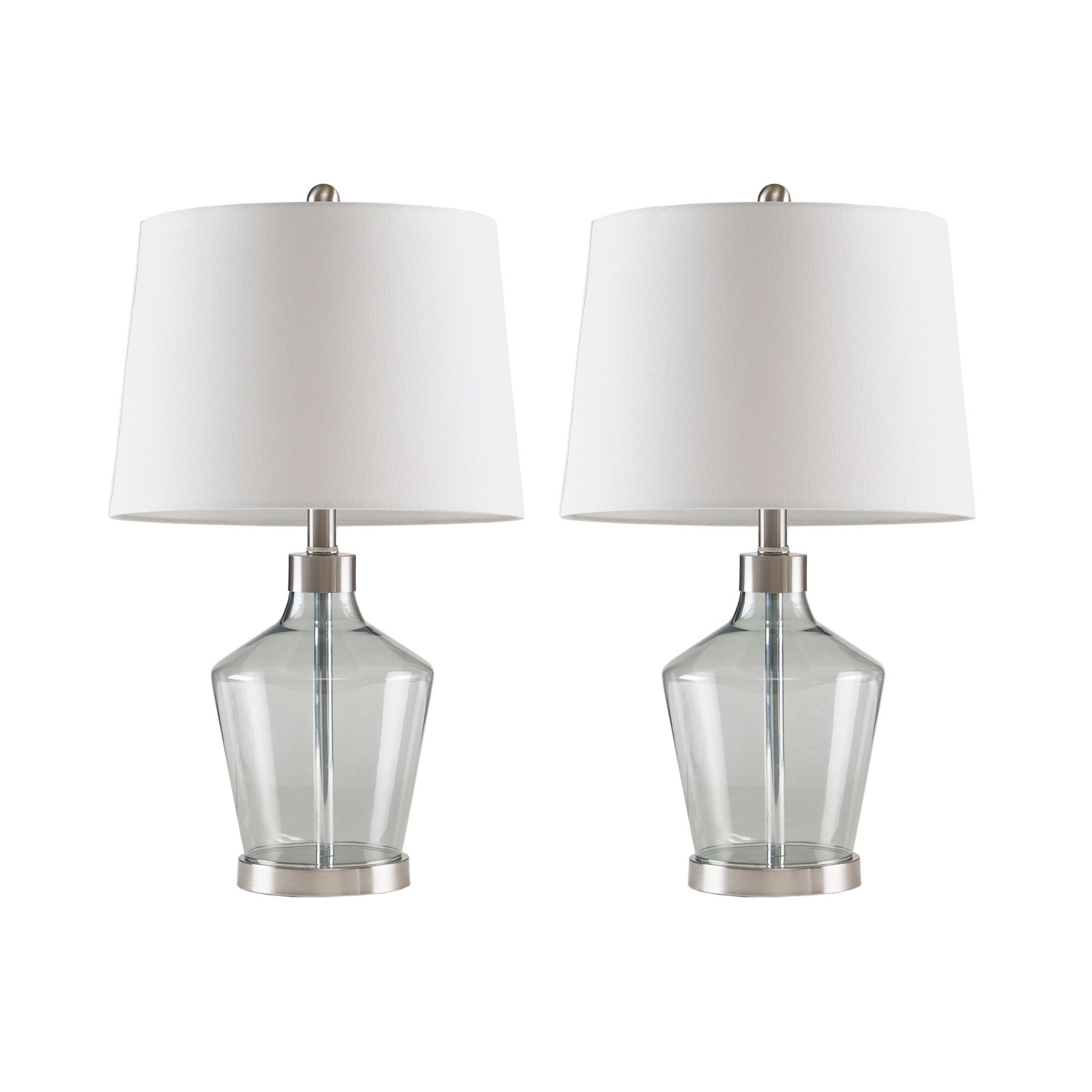 Lampe de table angulaire en verre 510 Design Harmony, lot de 2