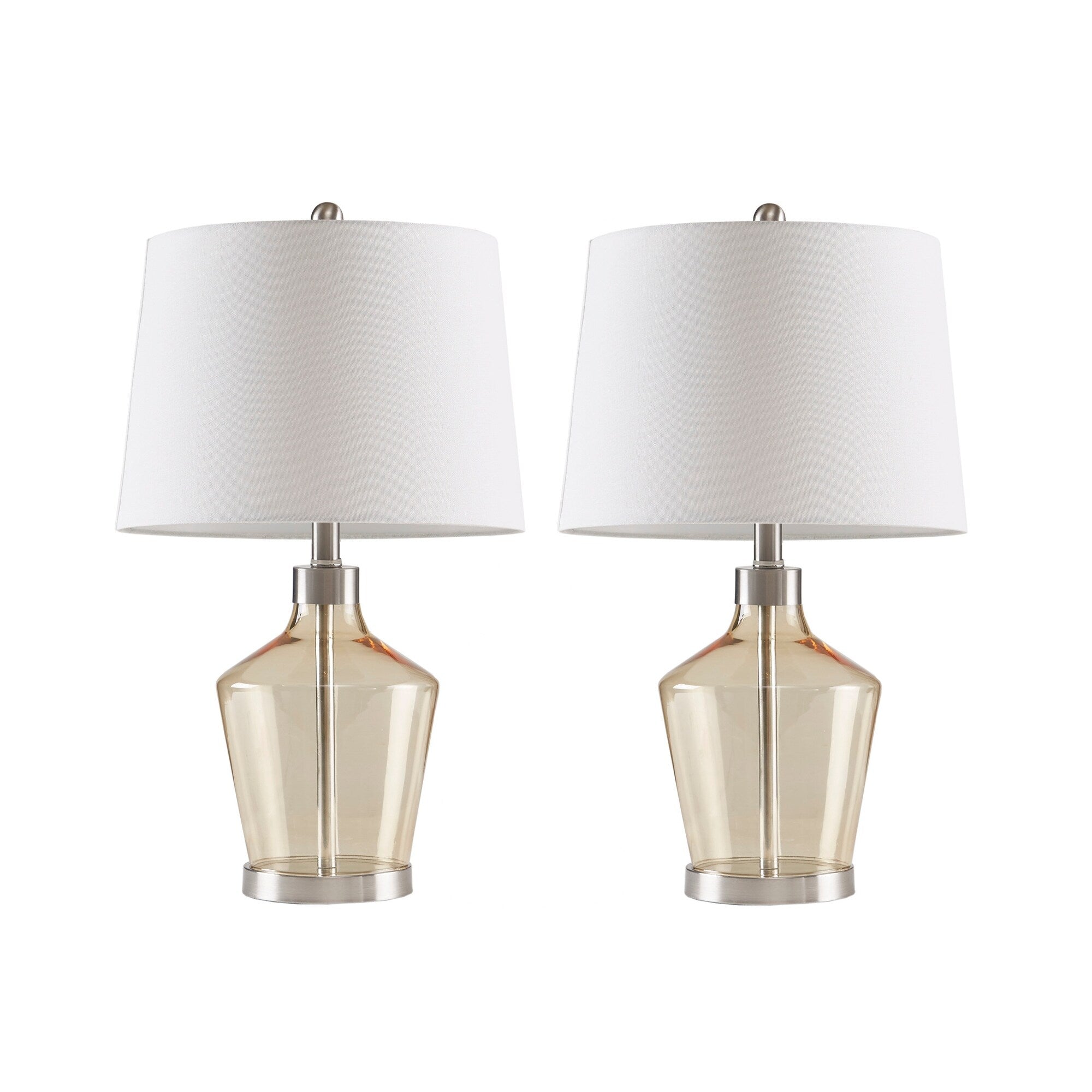 Lampe de table angulaire en verre 510 Design Harmony, lot de 2