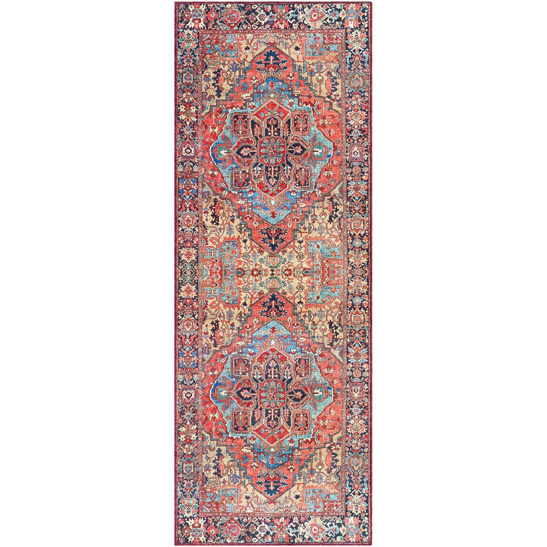 Tapis imprimé médaillon vintage Livabliss Adenia