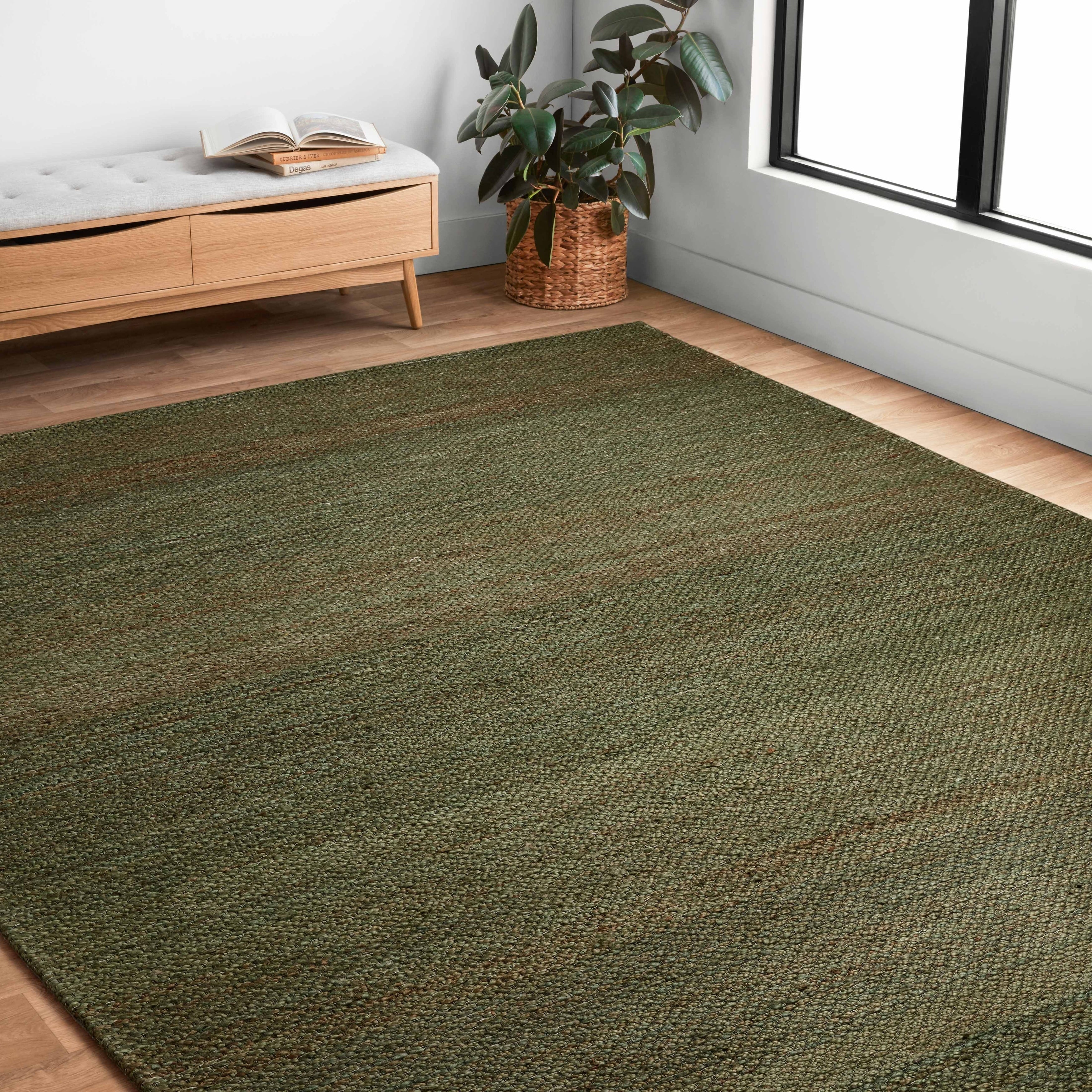 Tapis en jute tissé à la main Emily de style ferme moderne d'Alexander Home