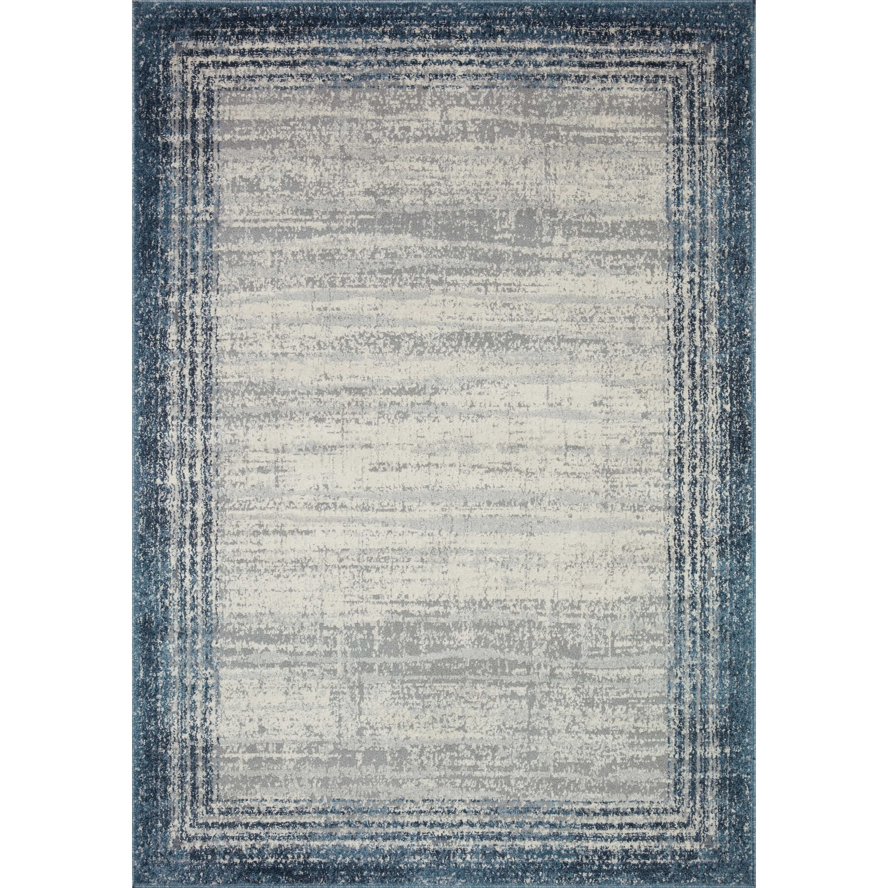 Tapis à bordure abstraite moderne Alexander Home Grant