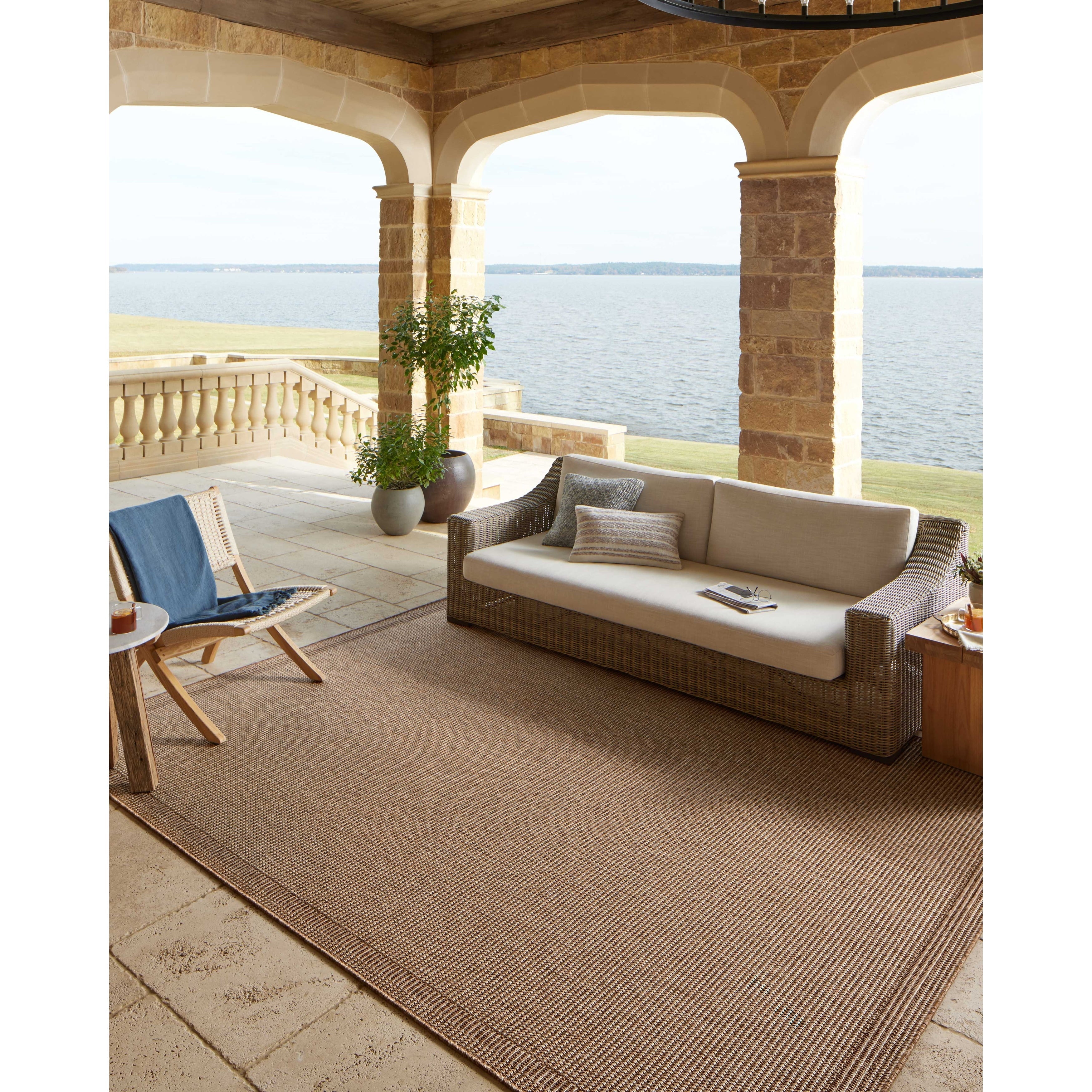 Tapis d'intérieur/extérieur naturel Hampton d'Alexander Home