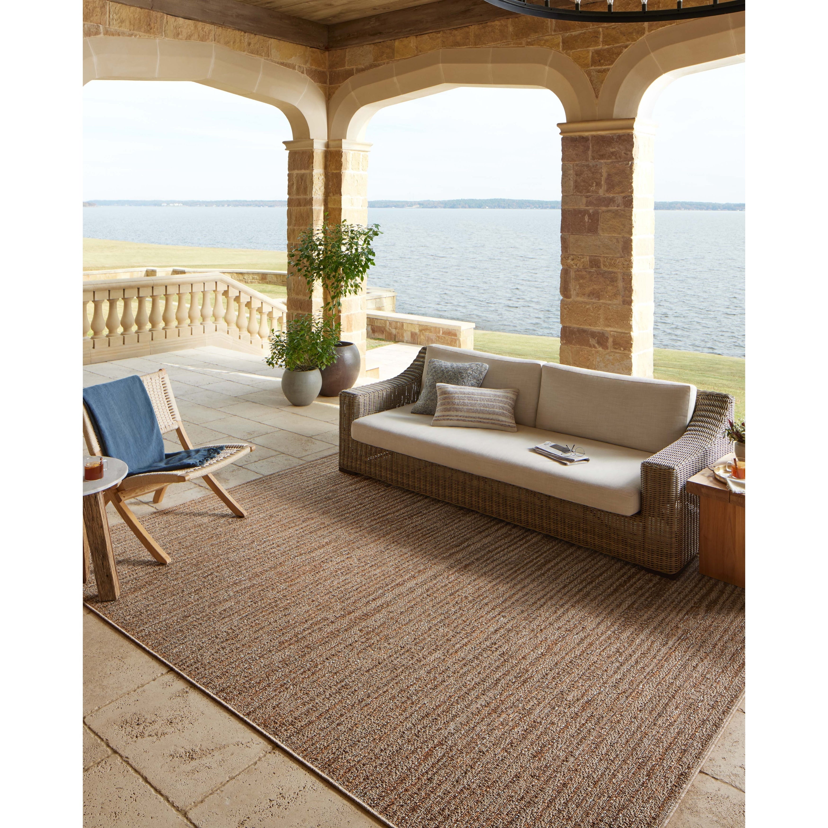 Tapis d'intérieur/extérieur naturel Hampton d'Alexander Home