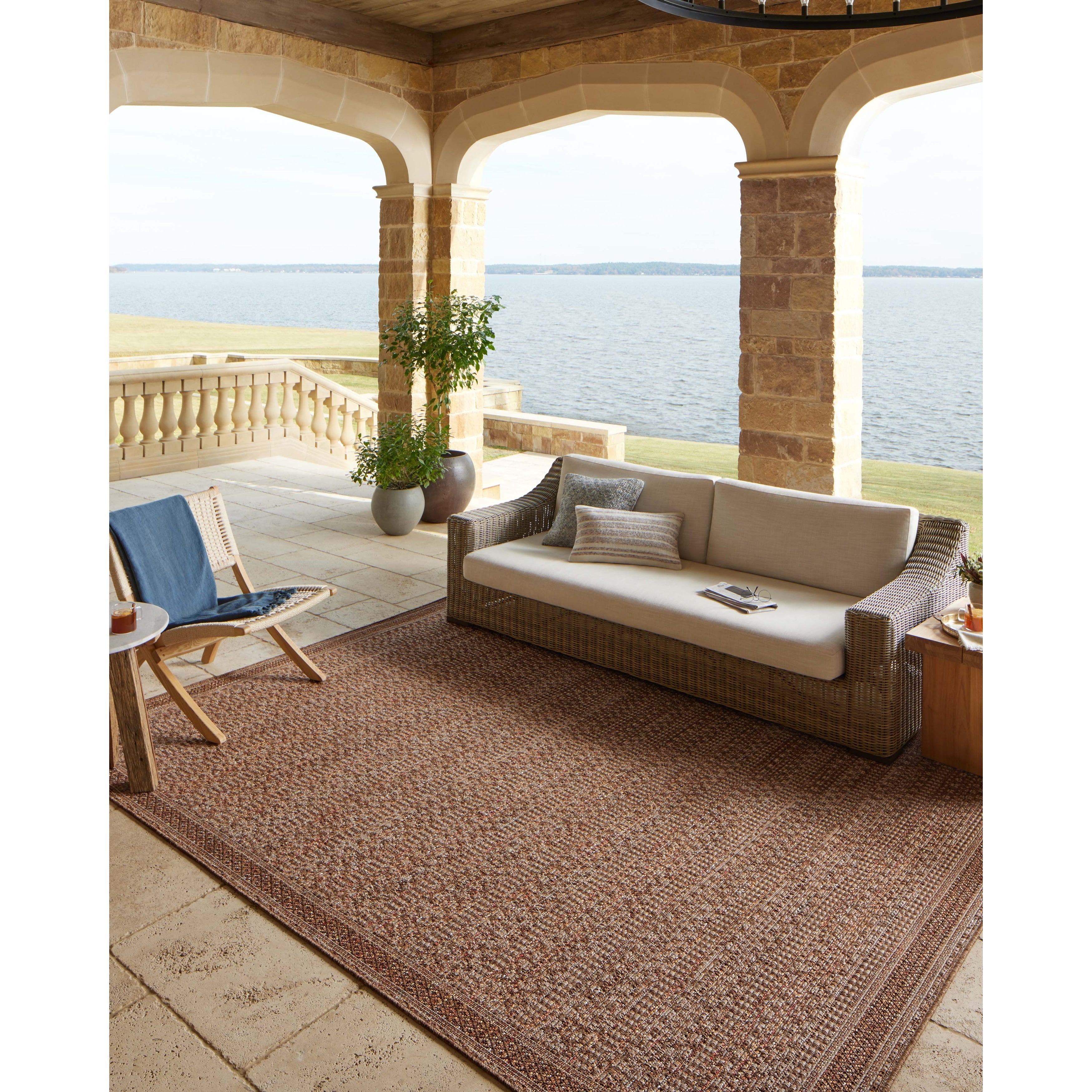 Tapis d'intérieur/extérieur naturel Hampton d'Alexander Home