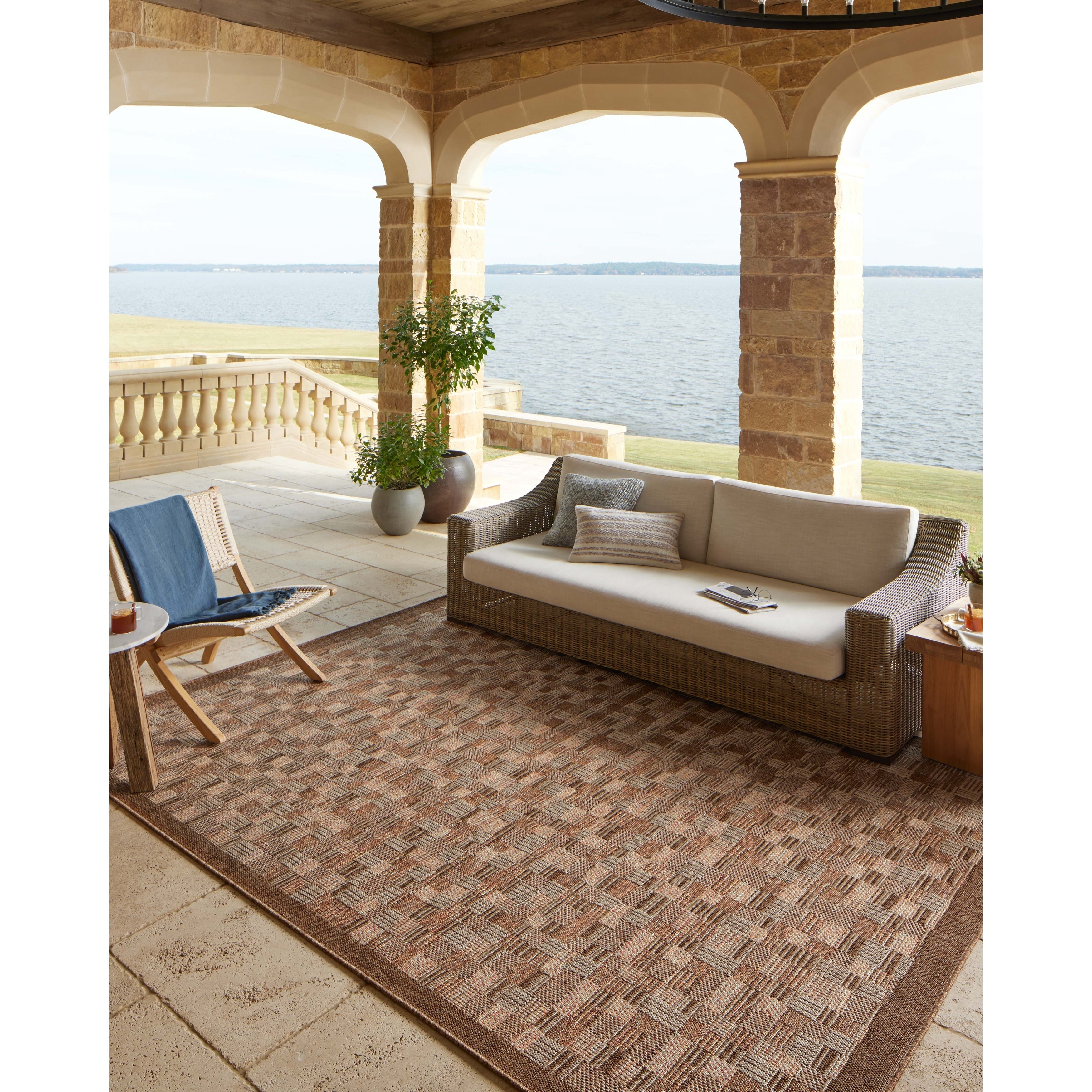 Tapis d'intérieur/extérieur naturel Hampton d'Alexander Home
