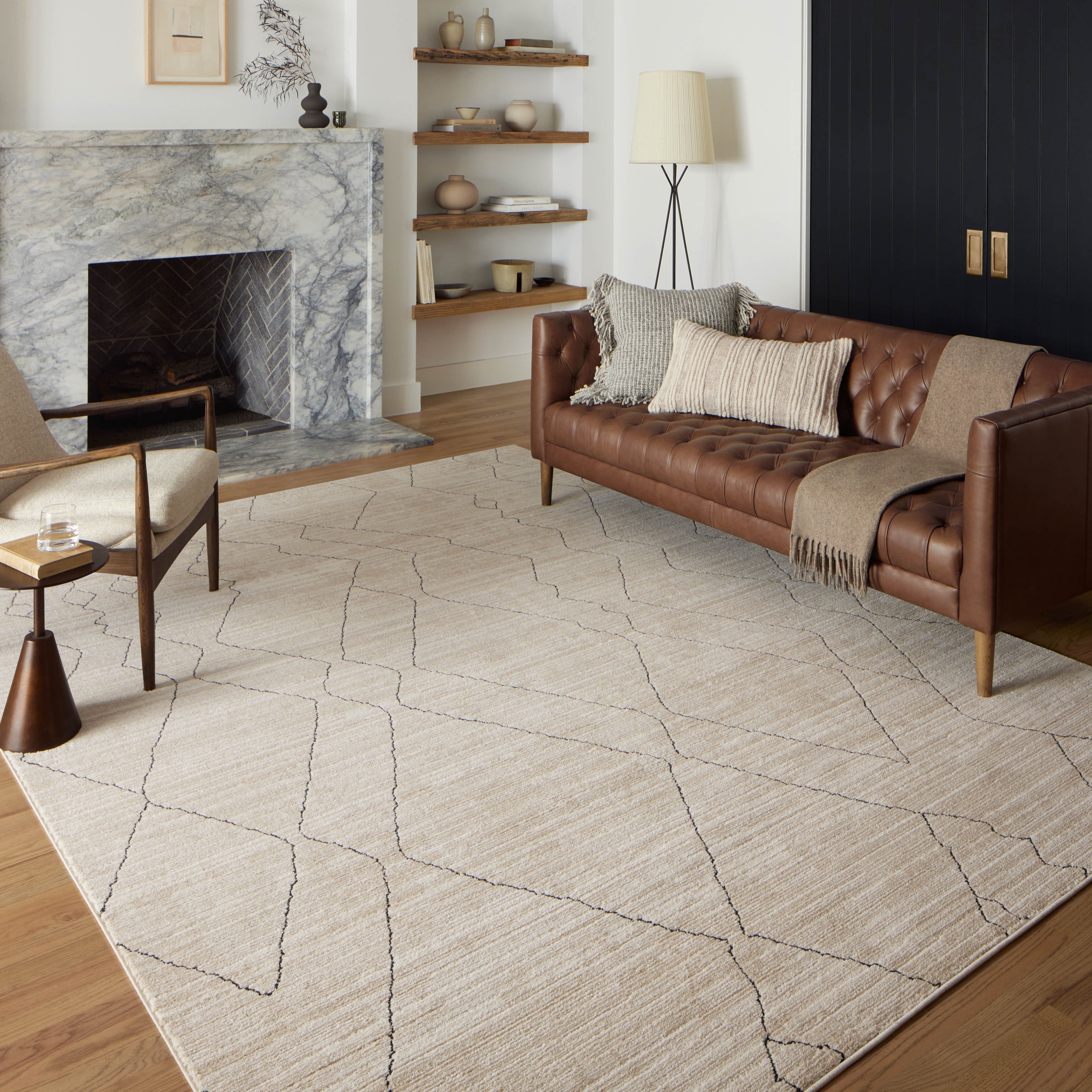 Tapis moderne à losanges Harrison d'Alexander Home
