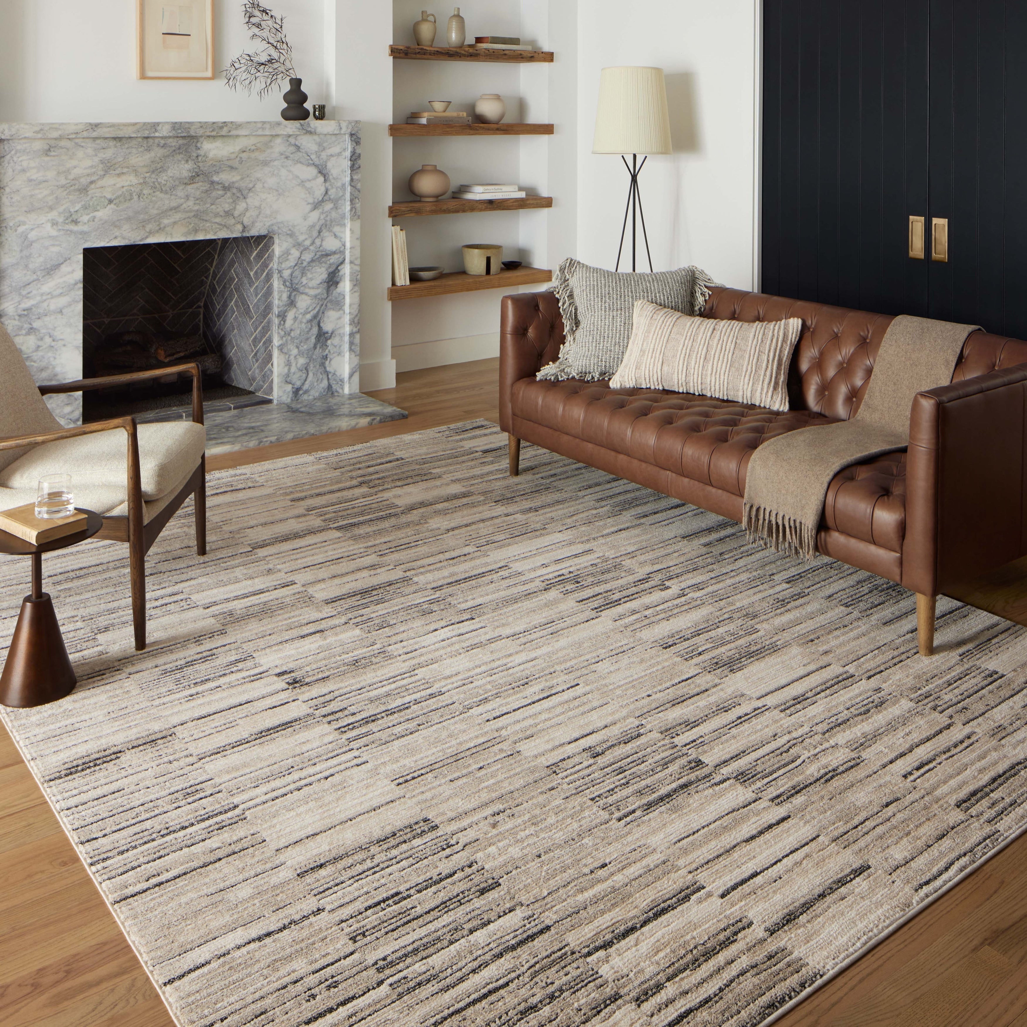Tapis à rayures modernes Harrison d'Alexander Home