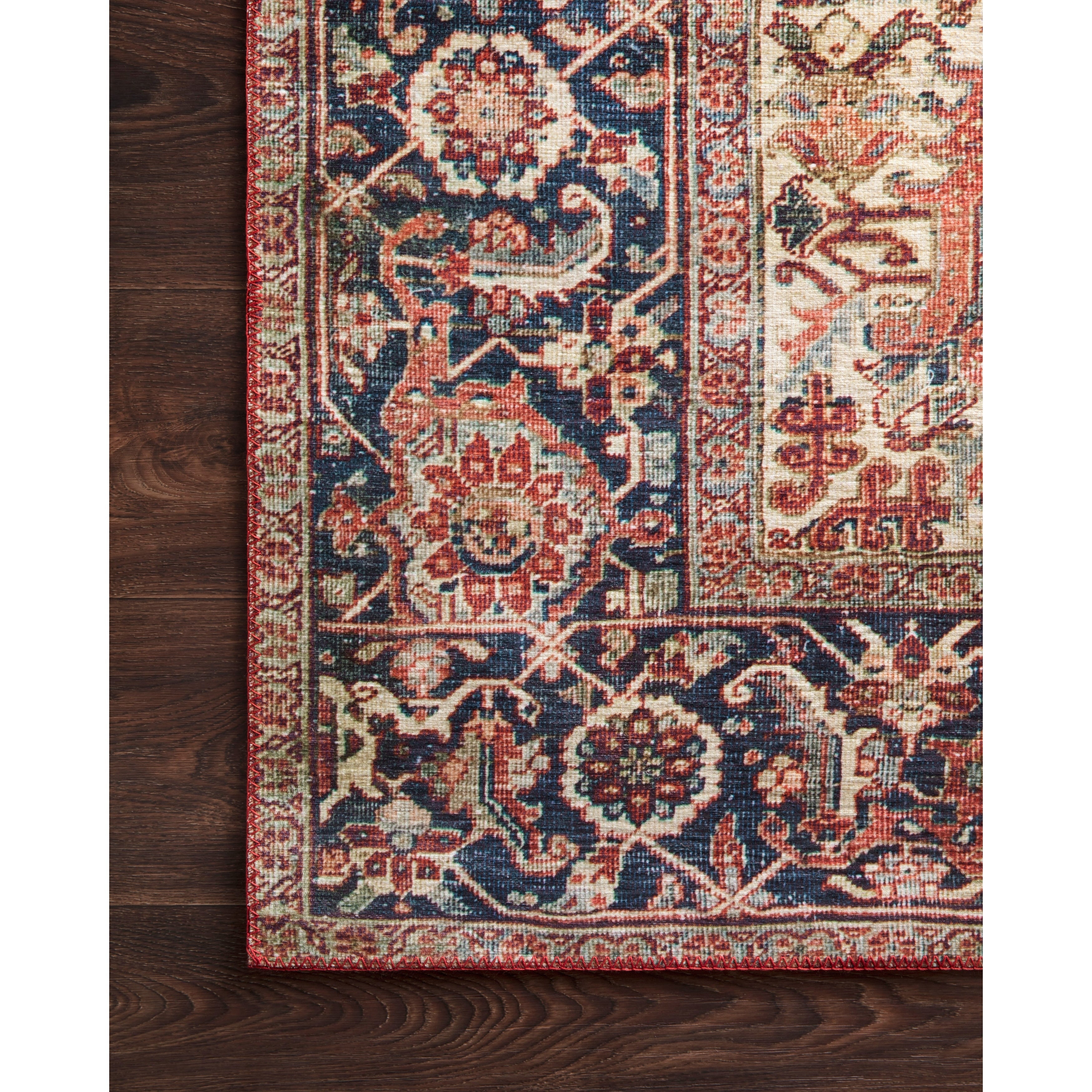 Tapis imprimé traditionnel à bordure vintage Isabelle d'Alexander Home