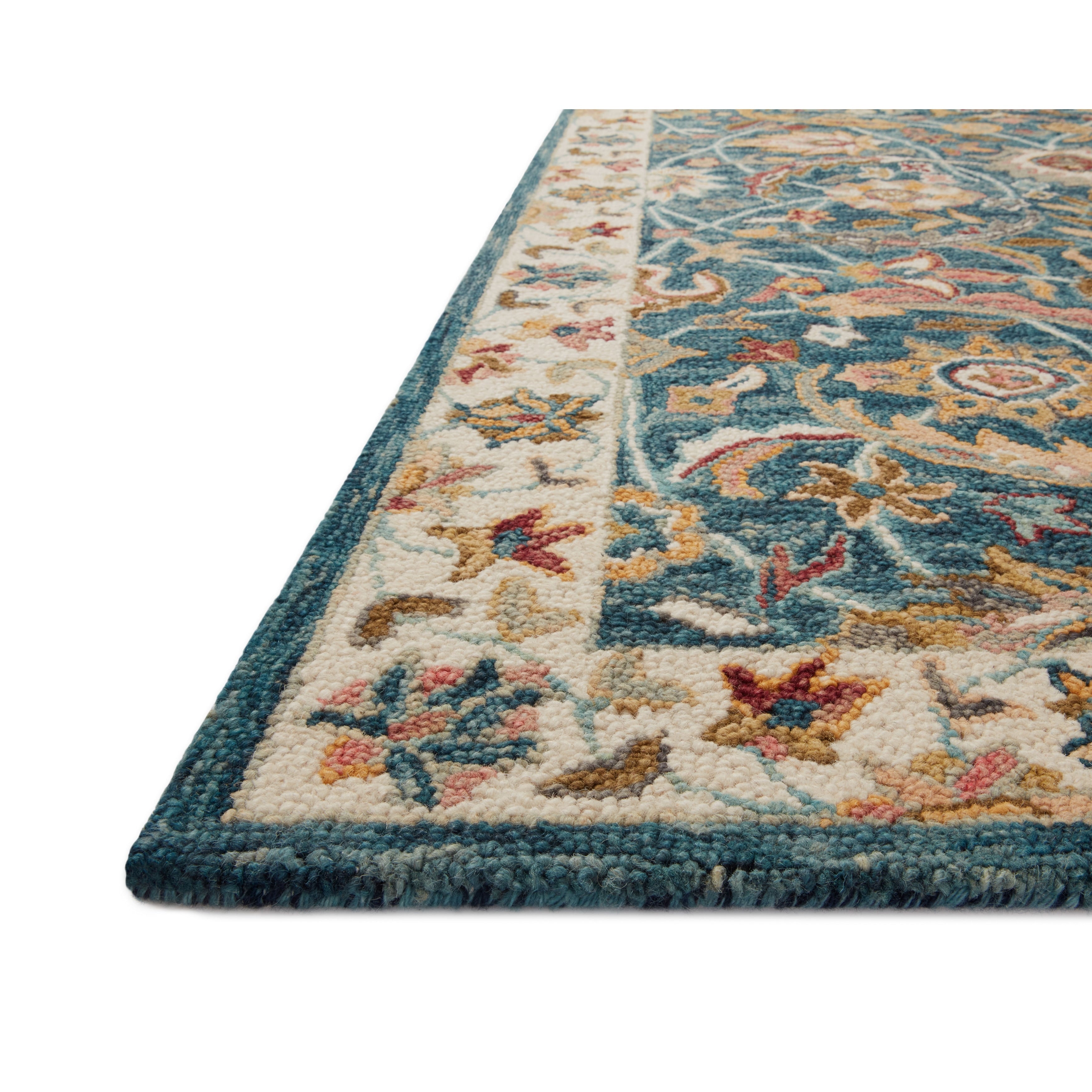 Tapis Alexander Home Madeline 100 % laine crocheté à la main Heritage