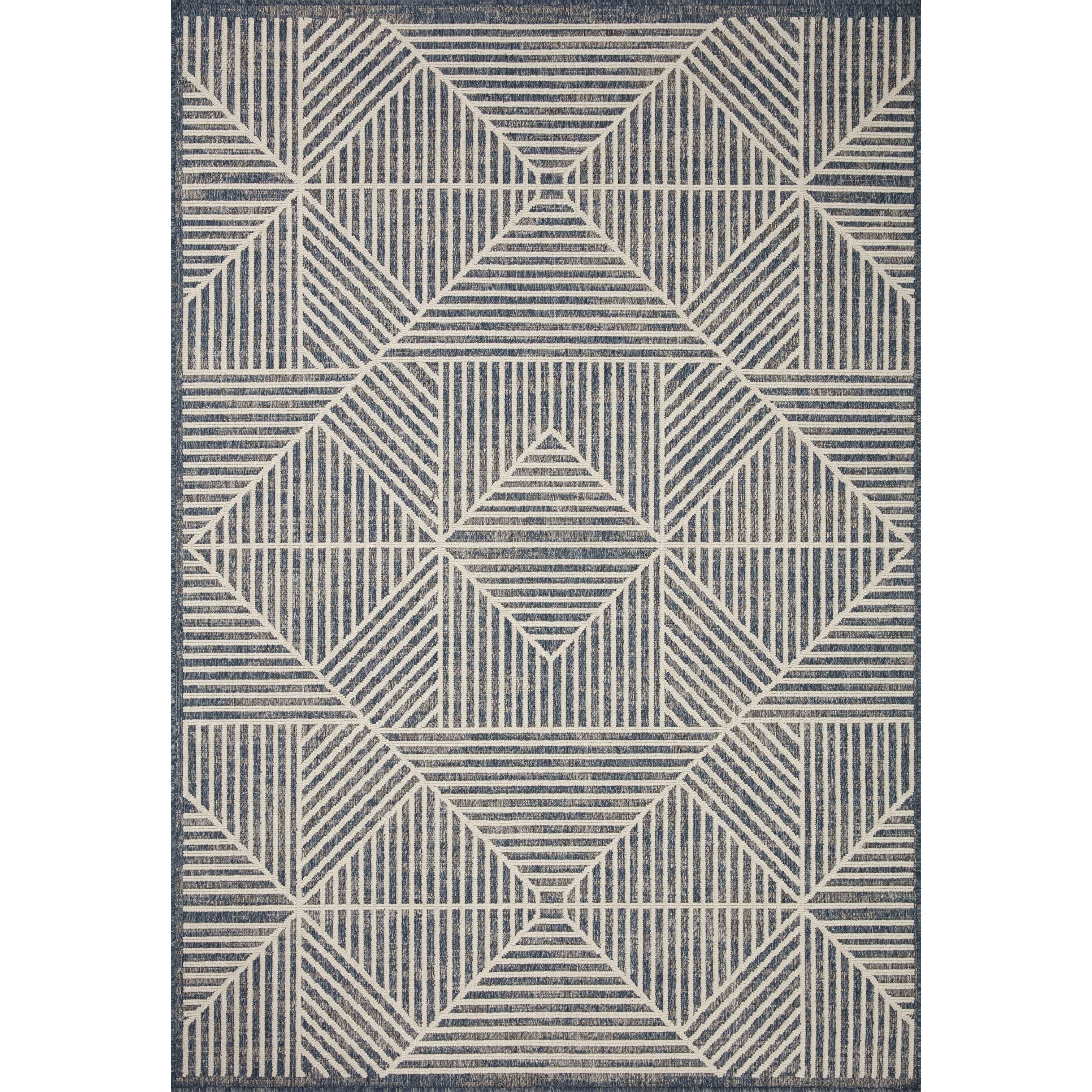 Tapis d'intérieur/extérieur moderne géométrique Alexander Home Renee