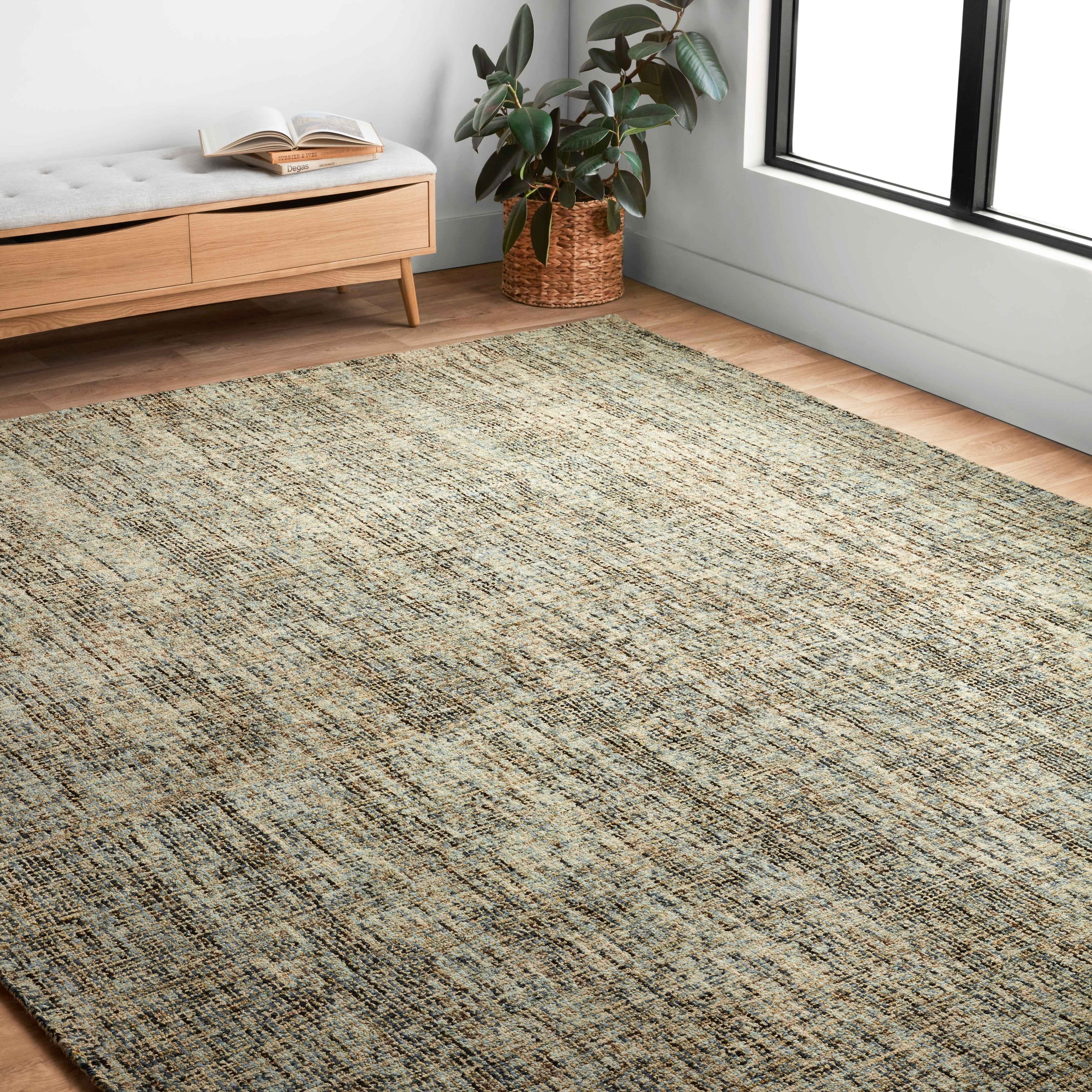 Tapis moderne abstrait en grès touffeté à la main Alexander Home