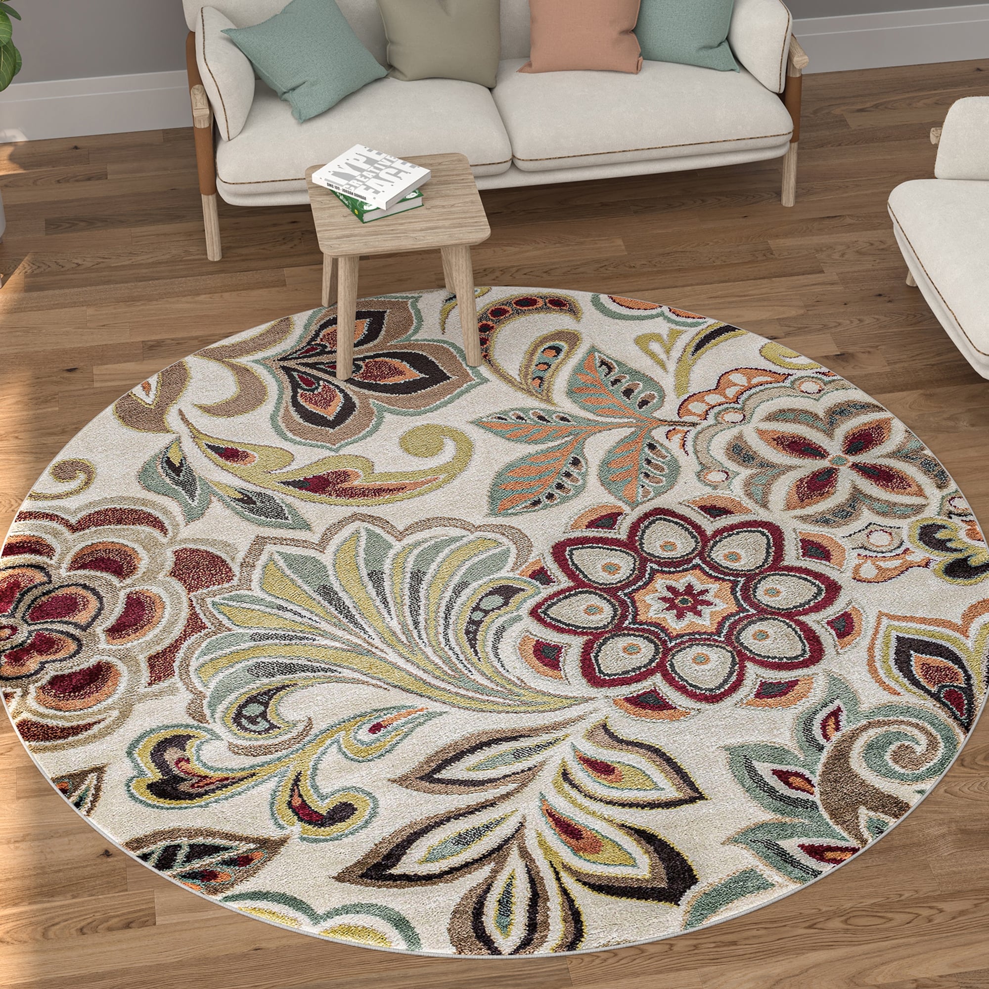 Tapis d'intérieur à motif floral Decora Farmhouse