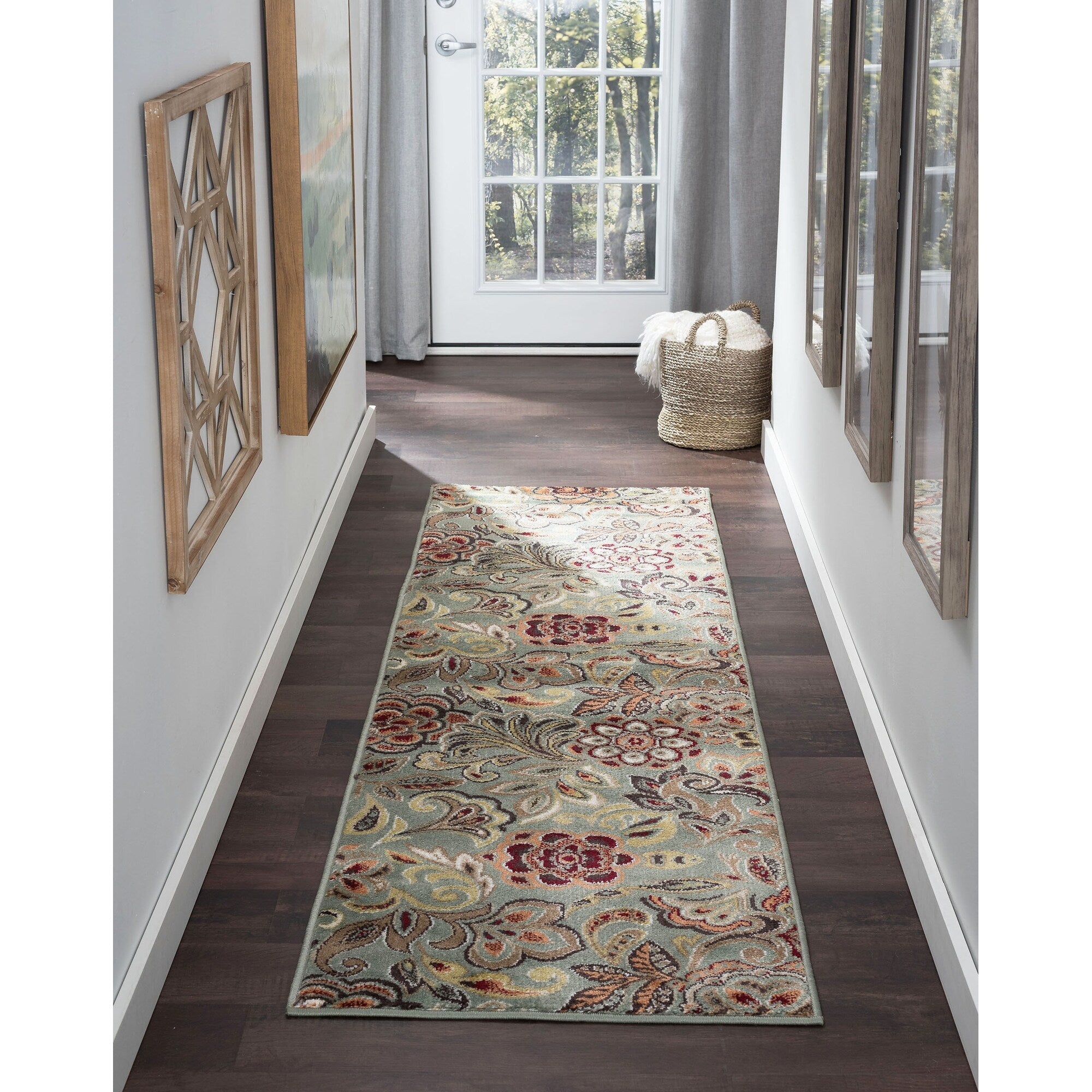 Tapis d'intérieur à motif floral Decora Farmhouse