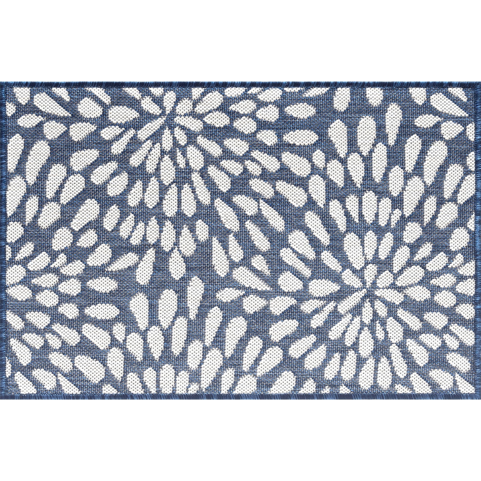 Tapis d'intérieur/extérieur à motif floral côtier Exo