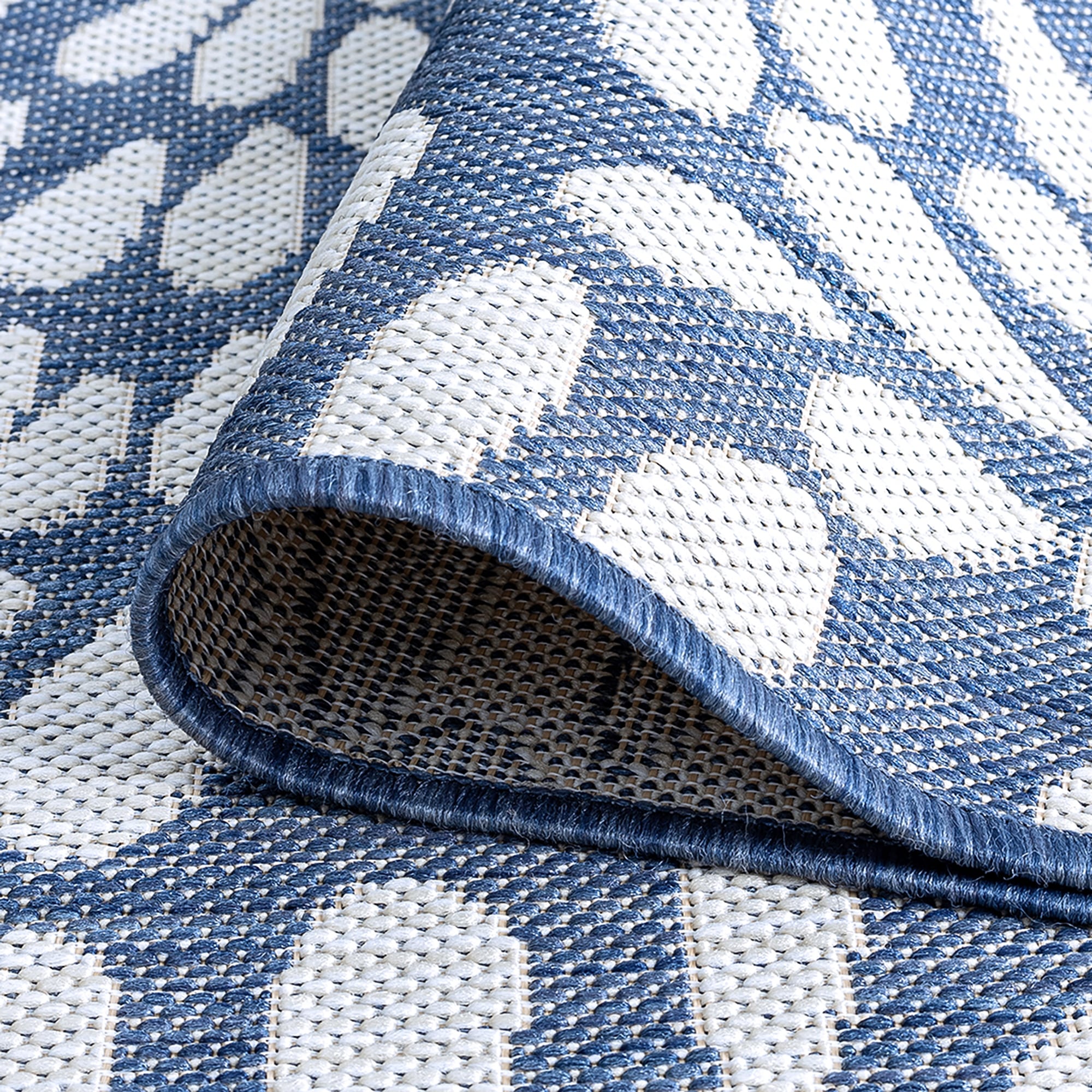 Tapis d'intérieur/extérieur à motif floral côtier Exo