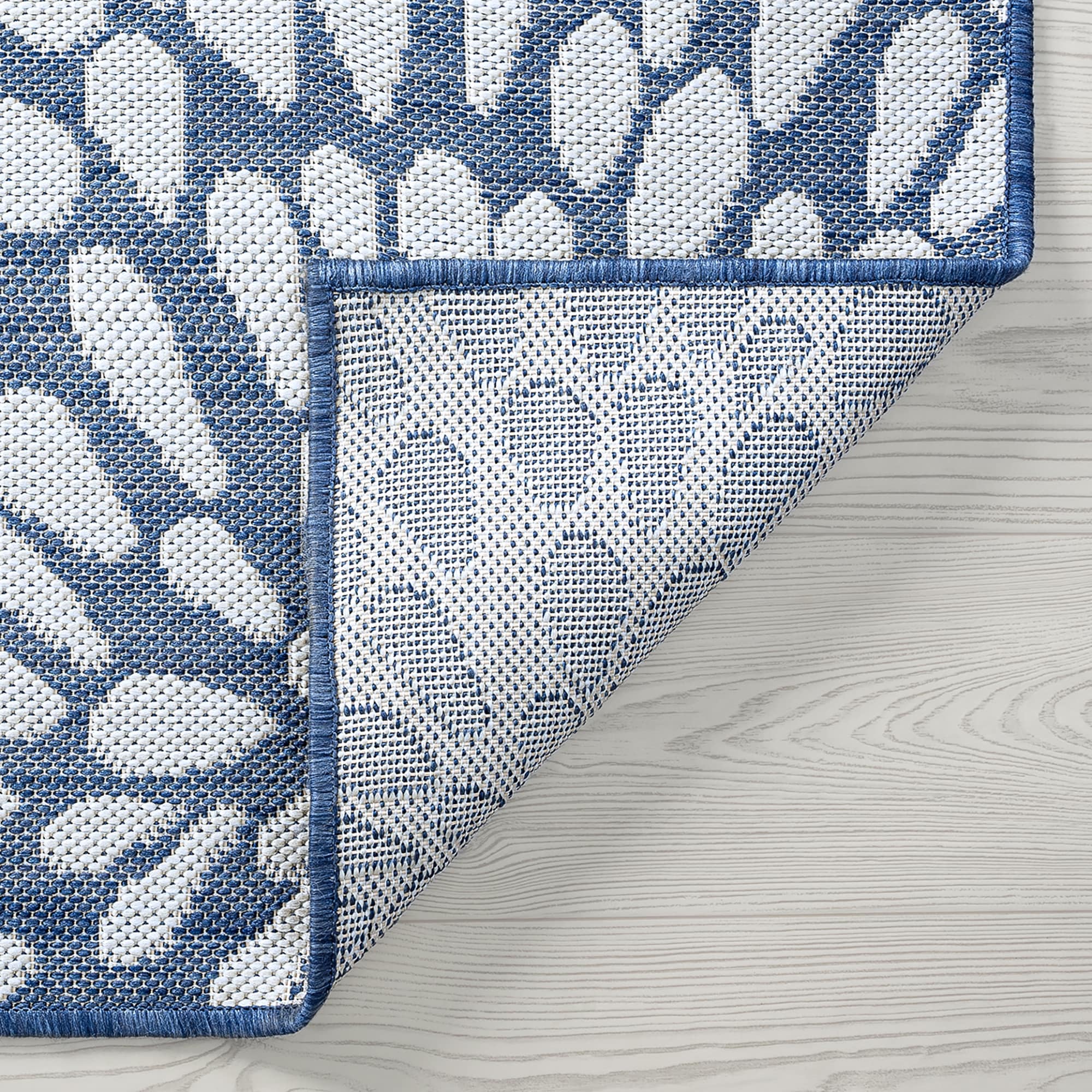 Tapis d'intérieur/extérieur à motif floral côtier Exo