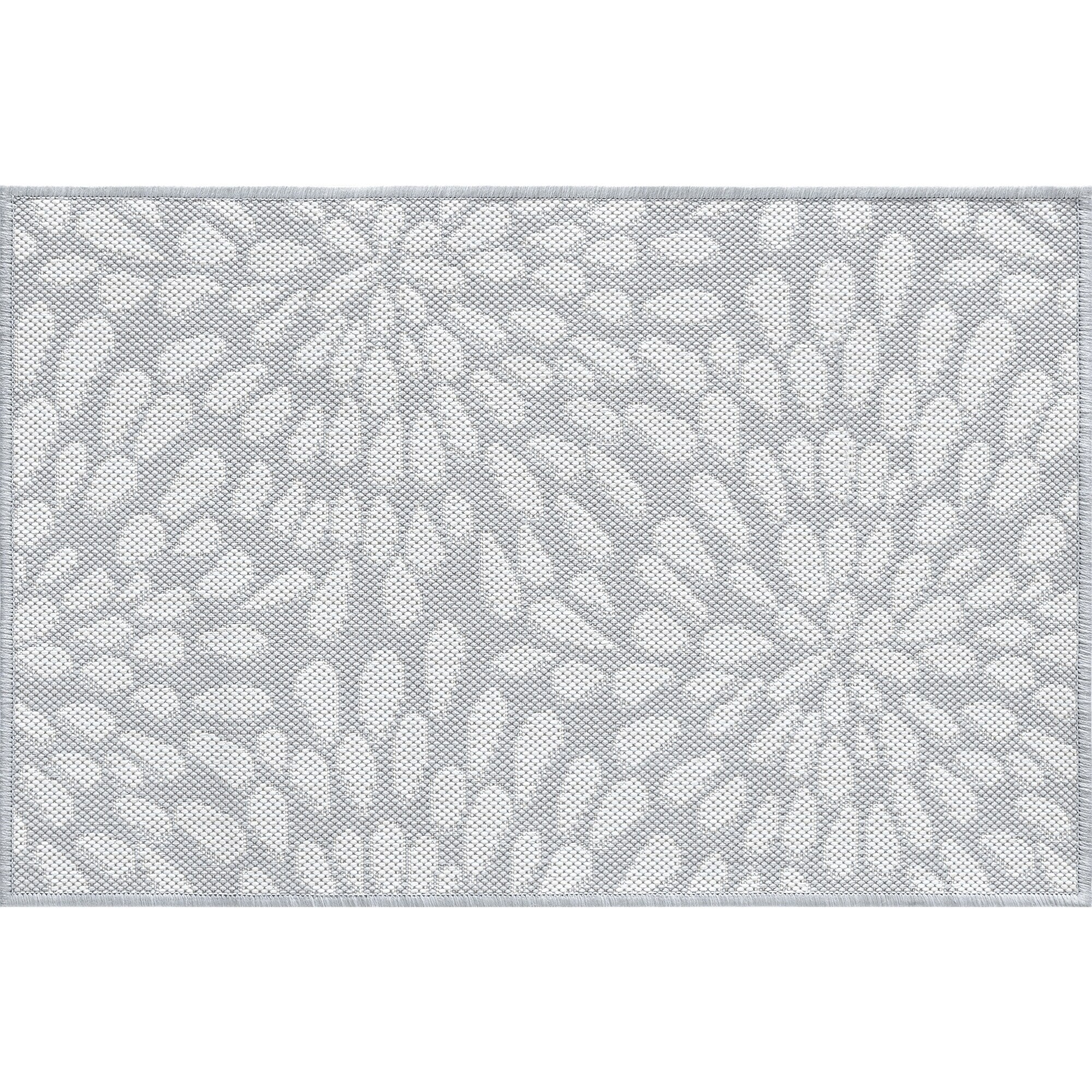 Tapis d'intérieur/extérieur à motif floral côtier Exo