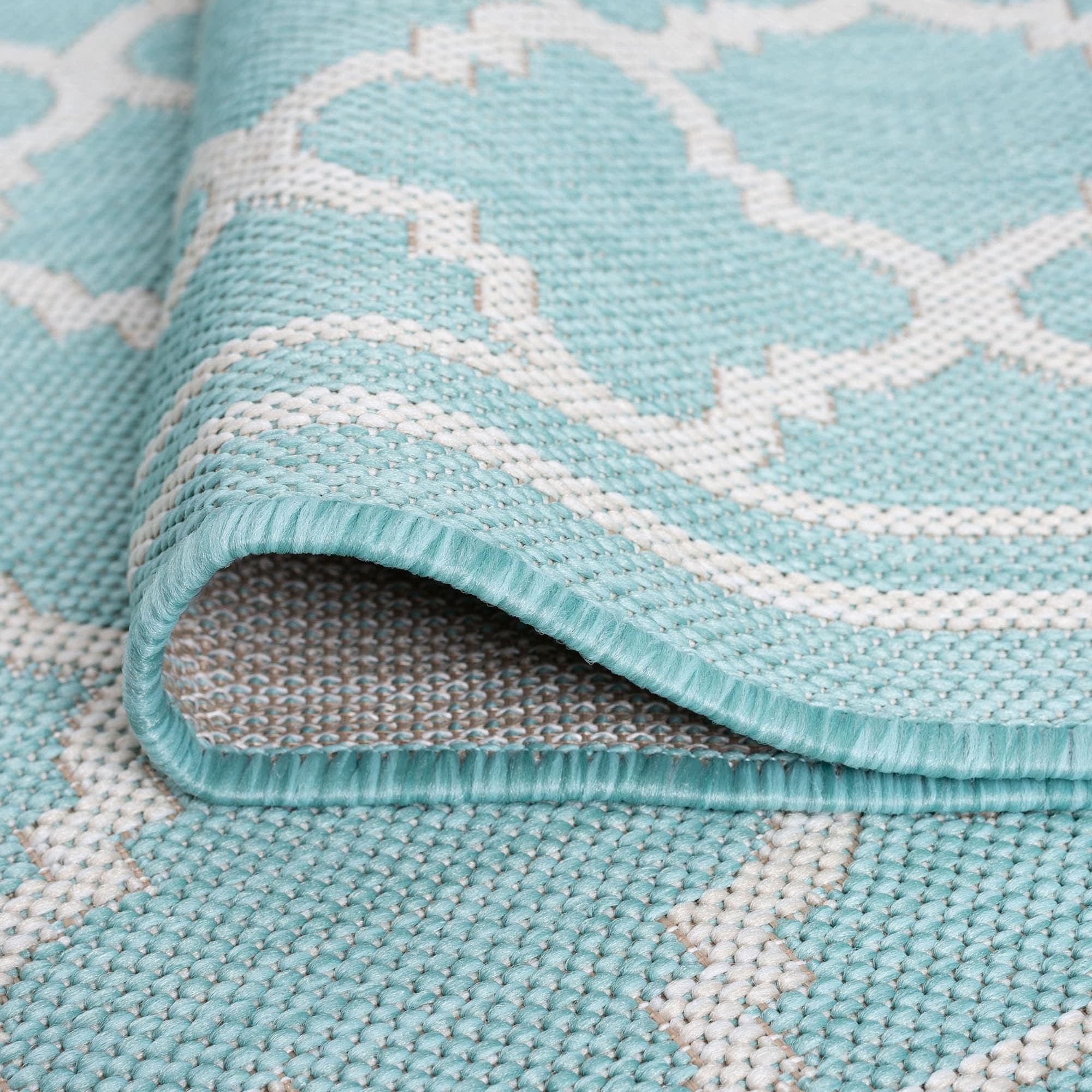 Tapis géométrique d'intérieur/extérieur Exo Coastal