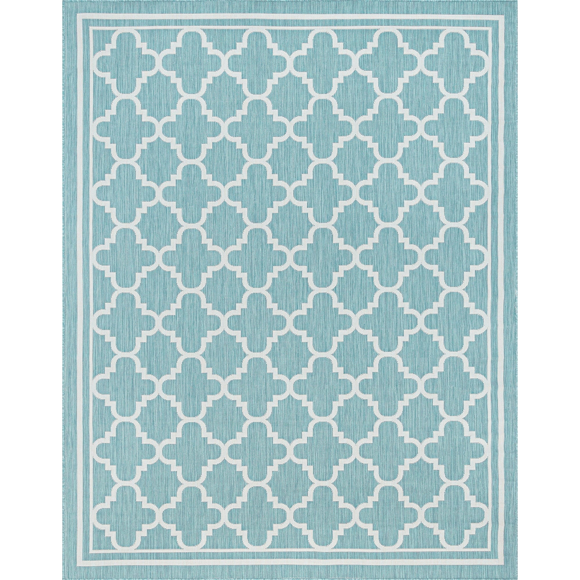 Tapis géométrique d'intérieur/extérieur Exo Coastal