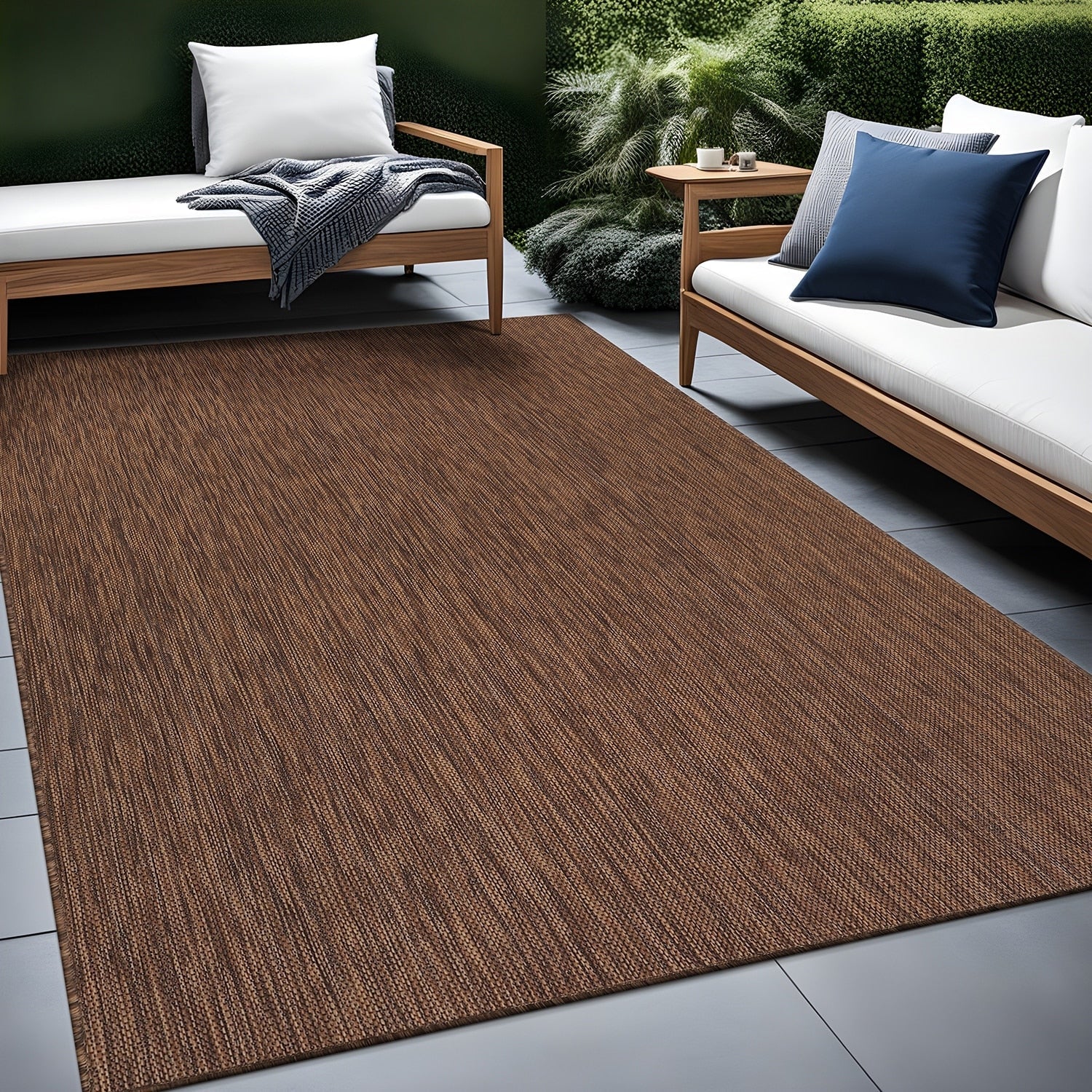 Tapis lavable Aloha pour intérieur et extérieur, résistant, pour terrasse, salon