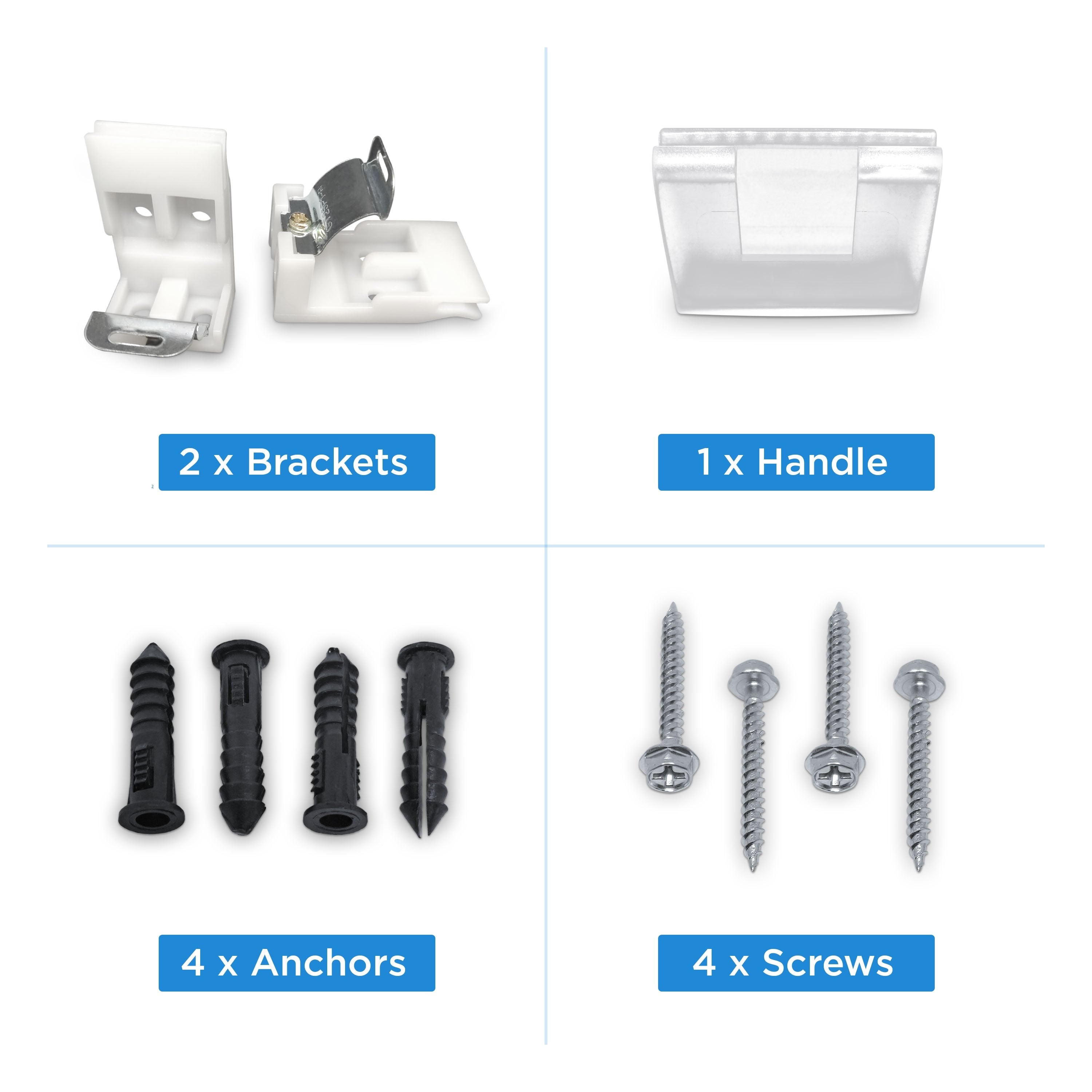 Stores romains en tissu blanc occultant et relevable sans fil Arlo