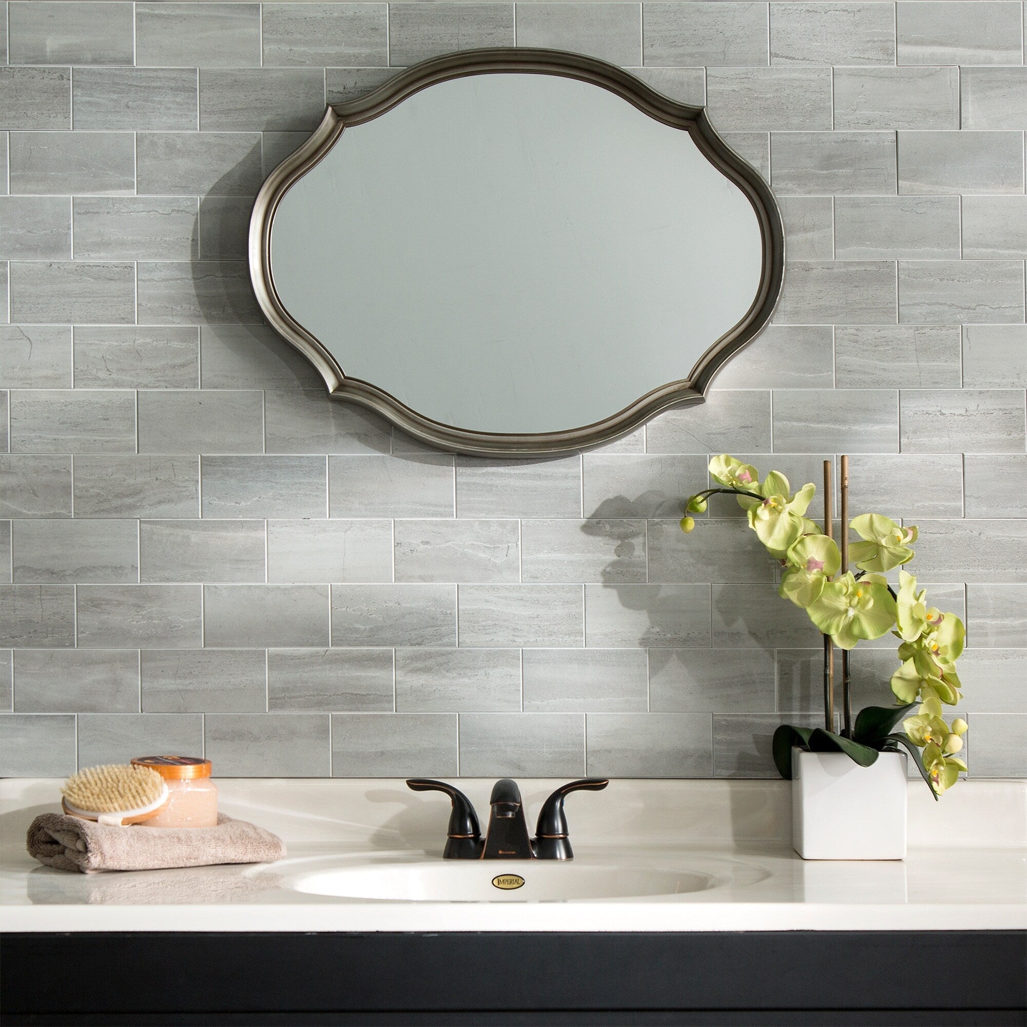 Carrelage mural adhésif Aspect Collage