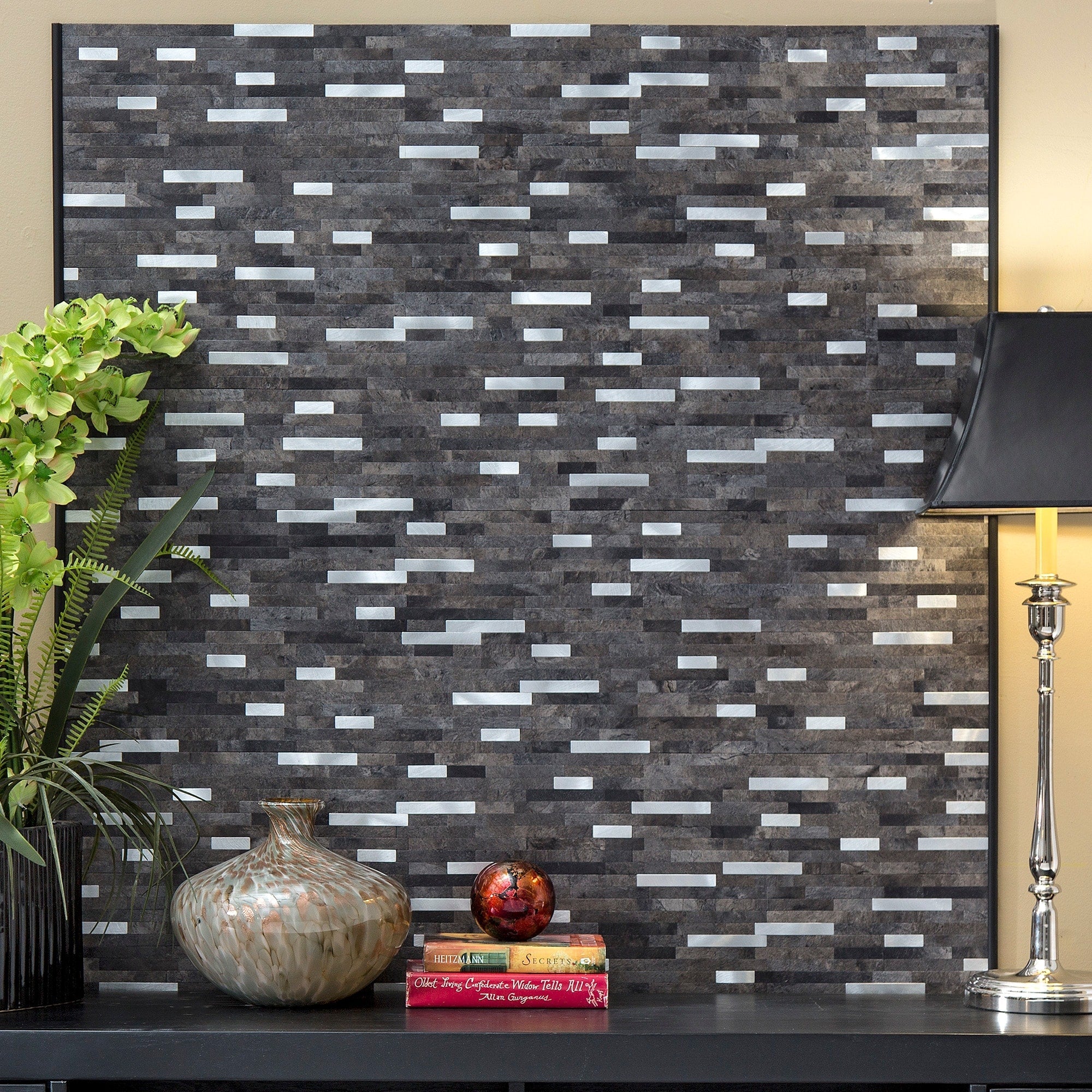 Carrelage mural adhésif Aspect Collage