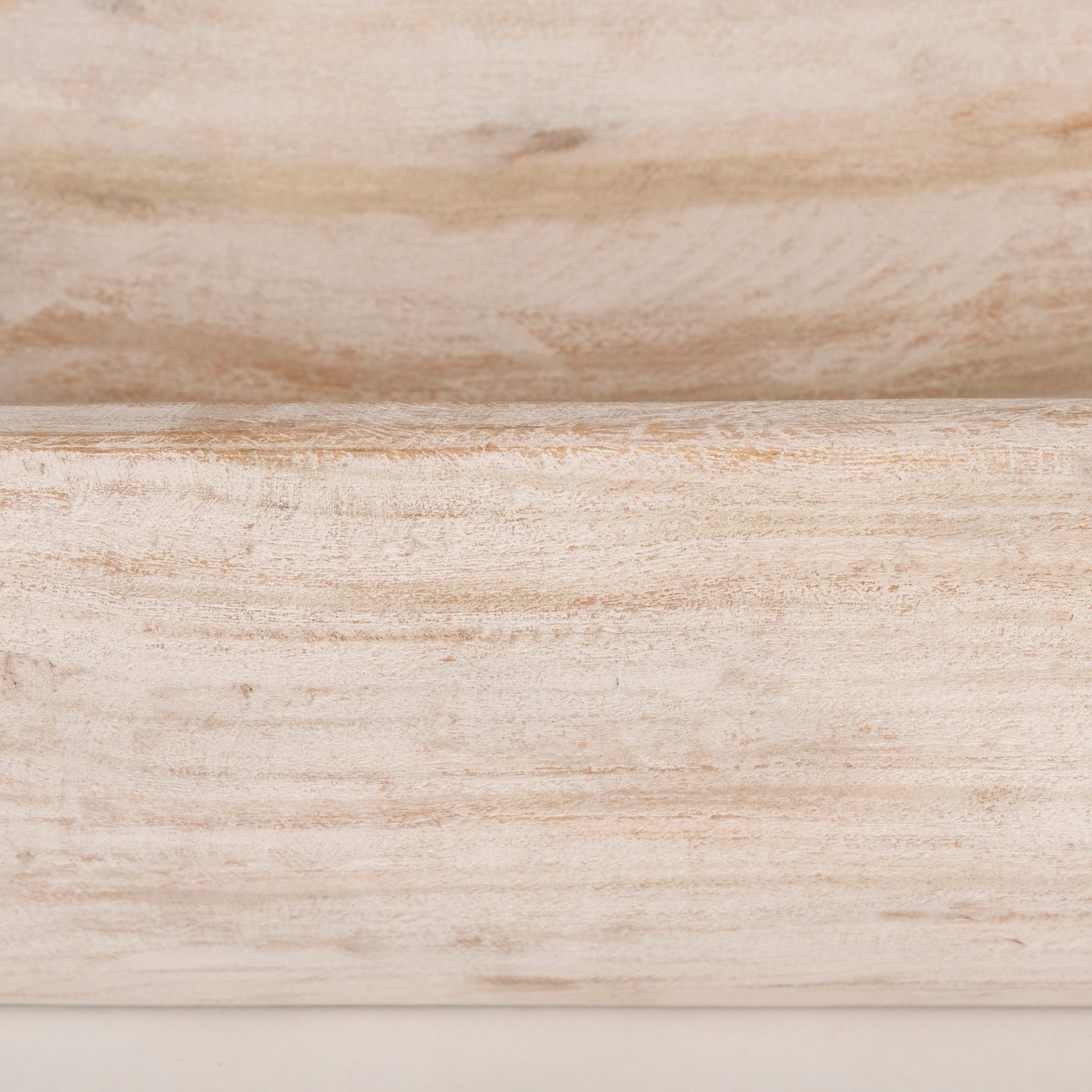 Bol oblong extra large Athena en bois récupéré noir-brun - 26,0 L x 10,0 l x 7,0 H