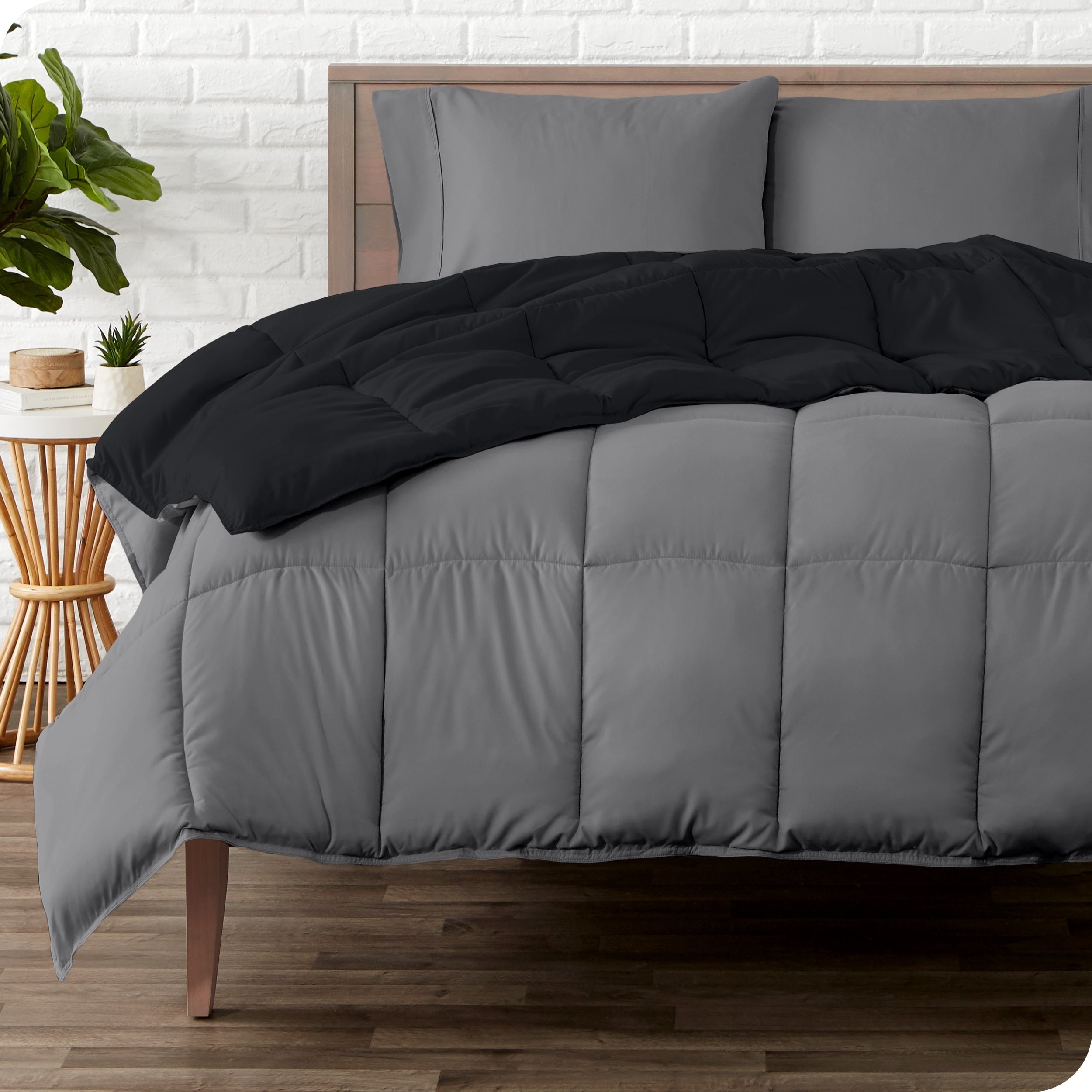 Bare Home Down Alternative Lit réversible dans un sac