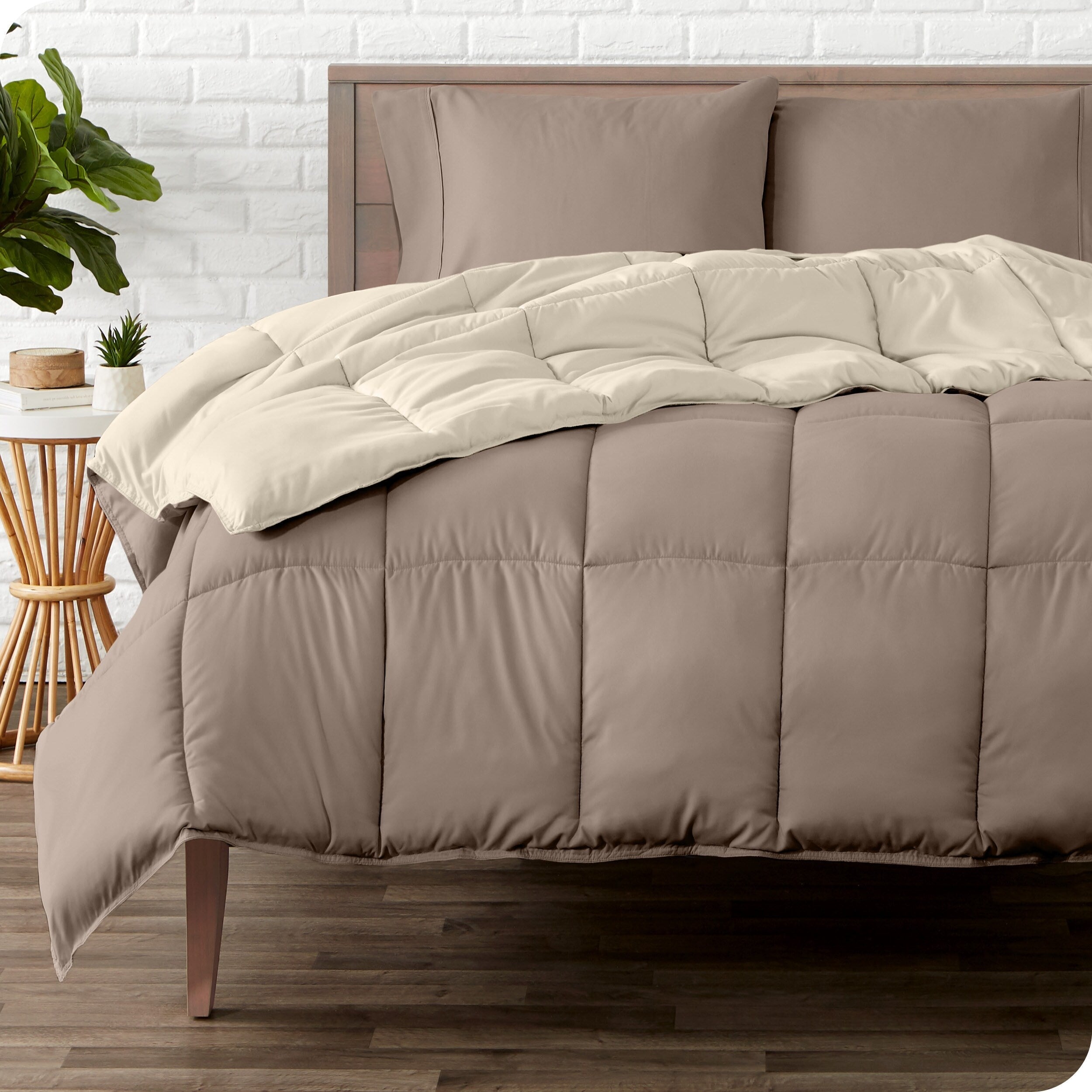 Bare Home Down Alternative Lit réversible dans un sac