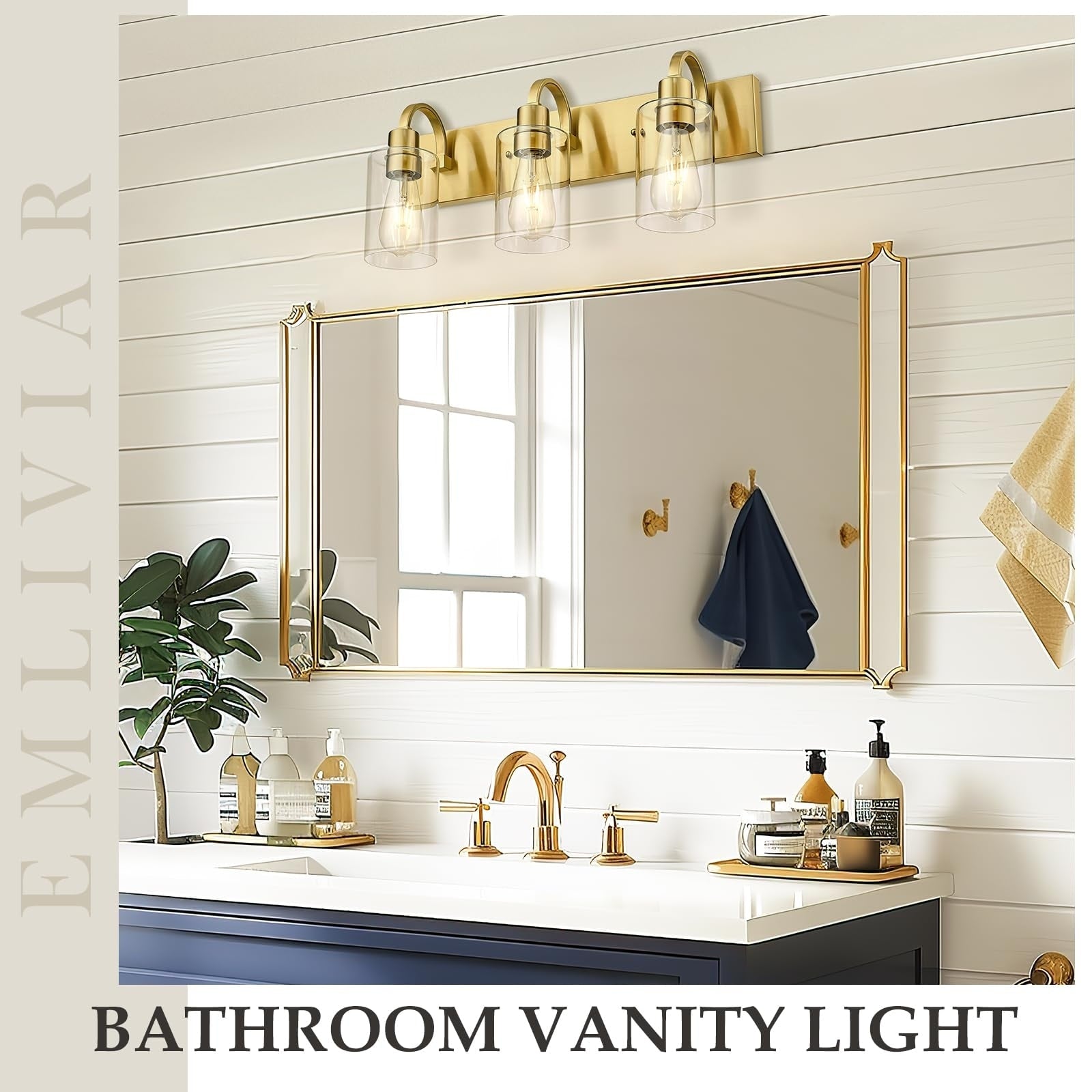 Applique murale style ferme pour salle de bain