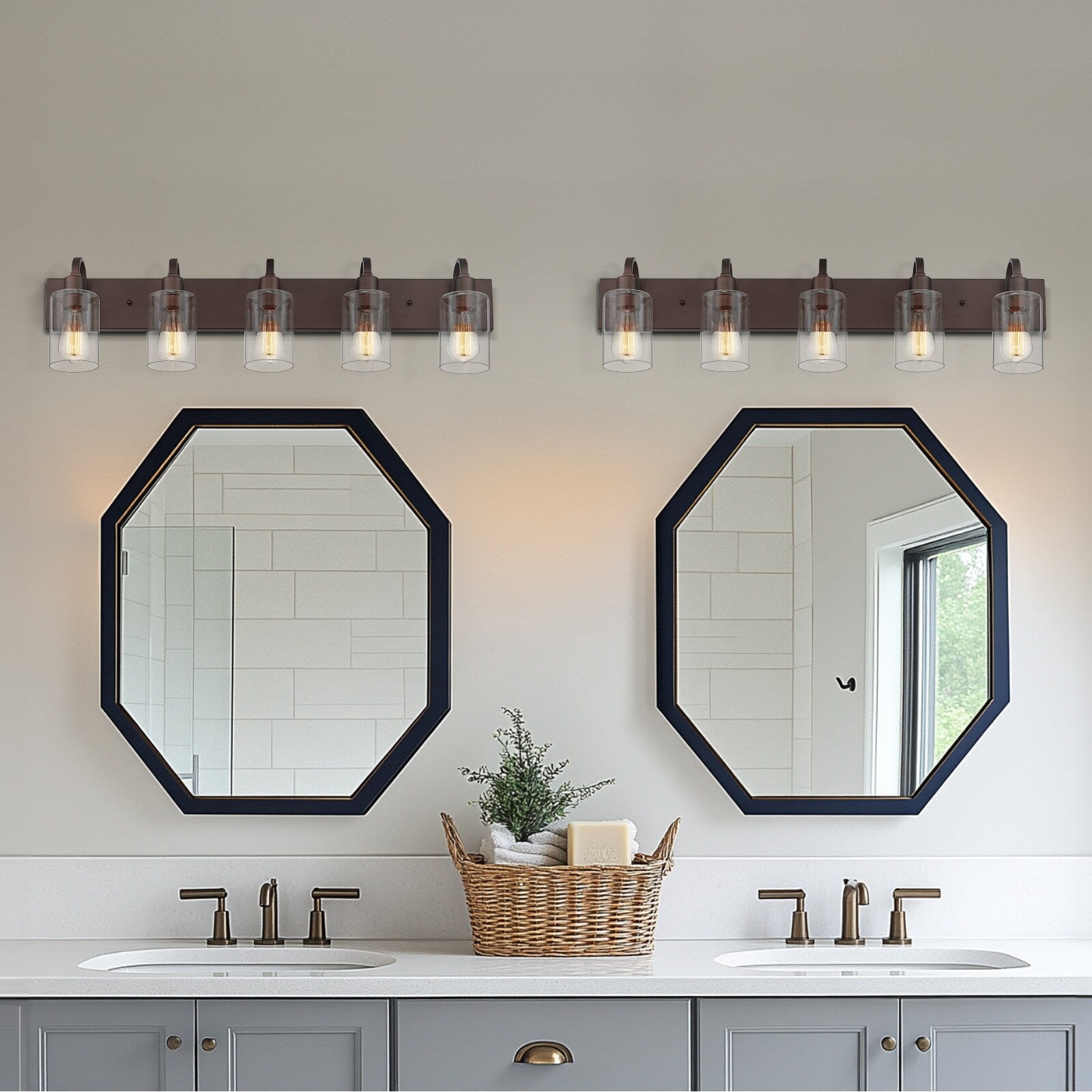 Applique murale style ferme pour salle de bain