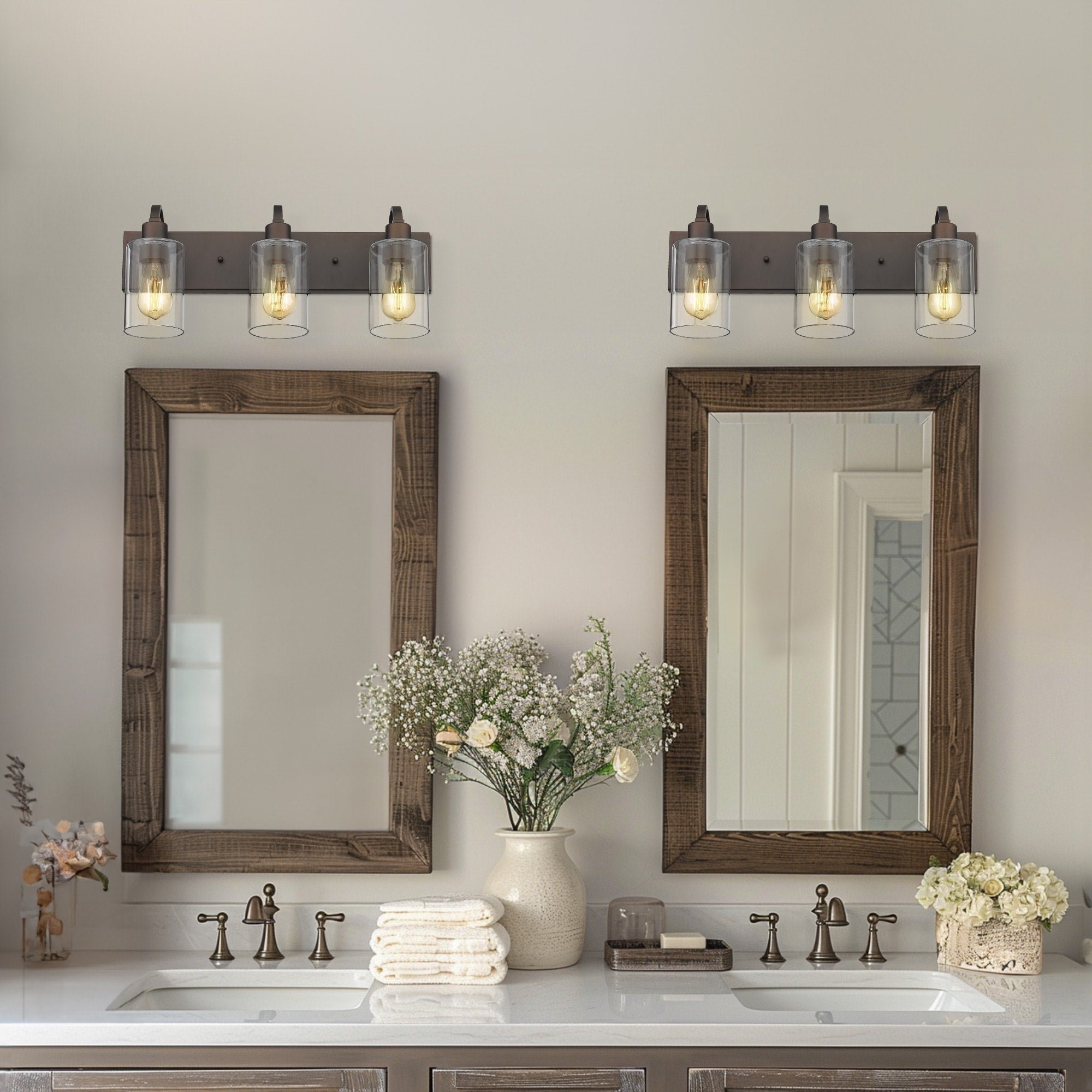 Applique murale style ferme pour salle de bain