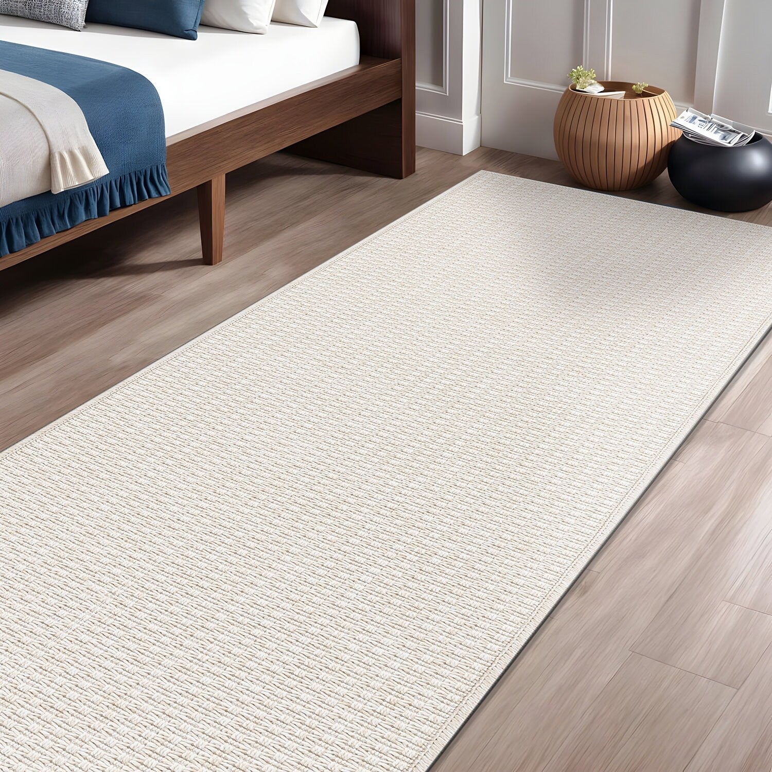 Tapis Beverly Rug en jute facile à nettoyer et ne perd pas ses poils