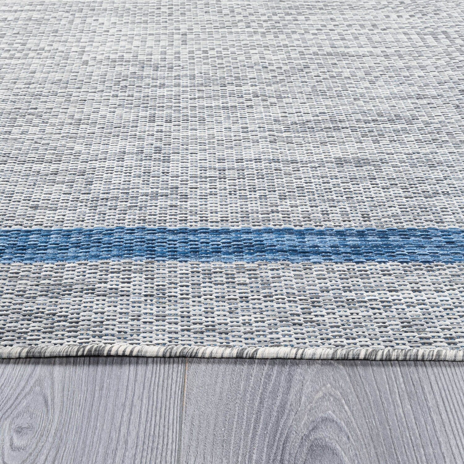 Tapis d'intérieur/extérieur moderne à bordures Beverly Rug, moquette d'extérieur pour patio, terrasse, porche