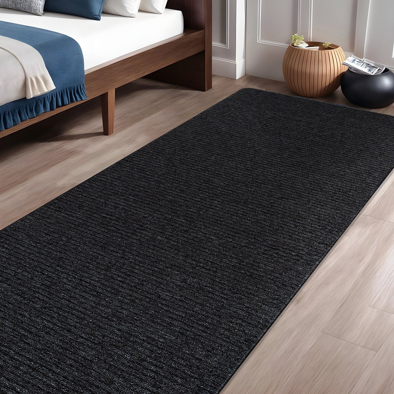 Tapis d'intérieur lavable et antidérapant Beverly Rug, couleur unie