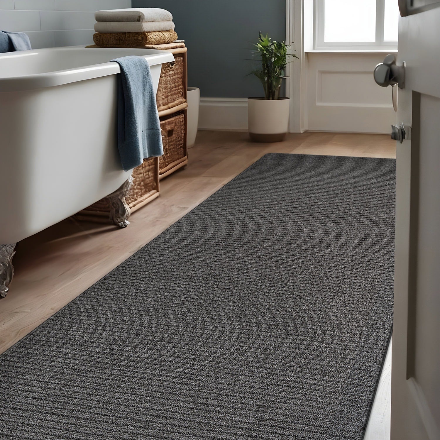 Tapis d'intérieur lavable et antidérapant Beverly Rug, couleur unie