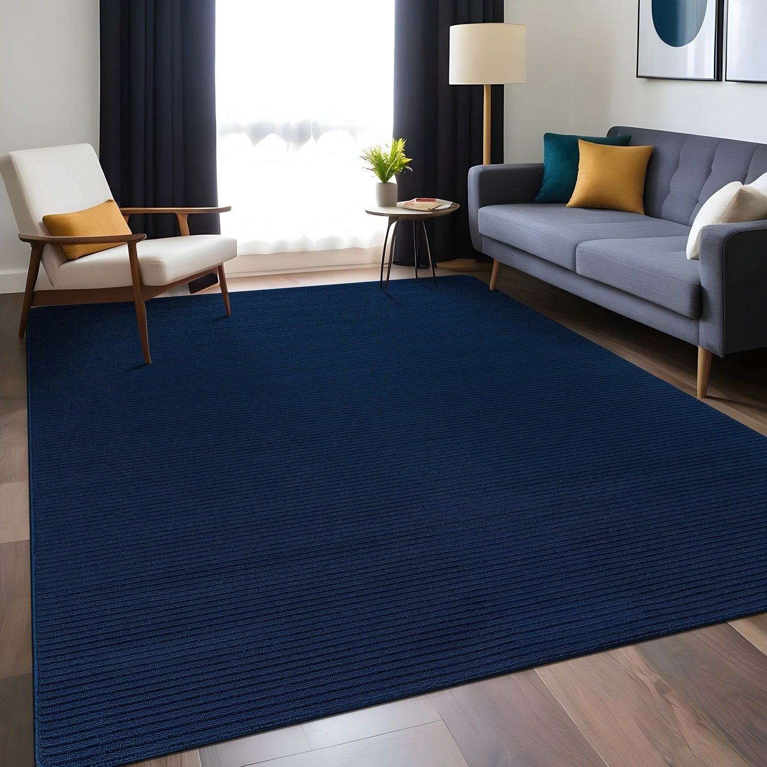 Tapis d'intérieur lavable et antidérapant Beverly Rug, couleur unie
