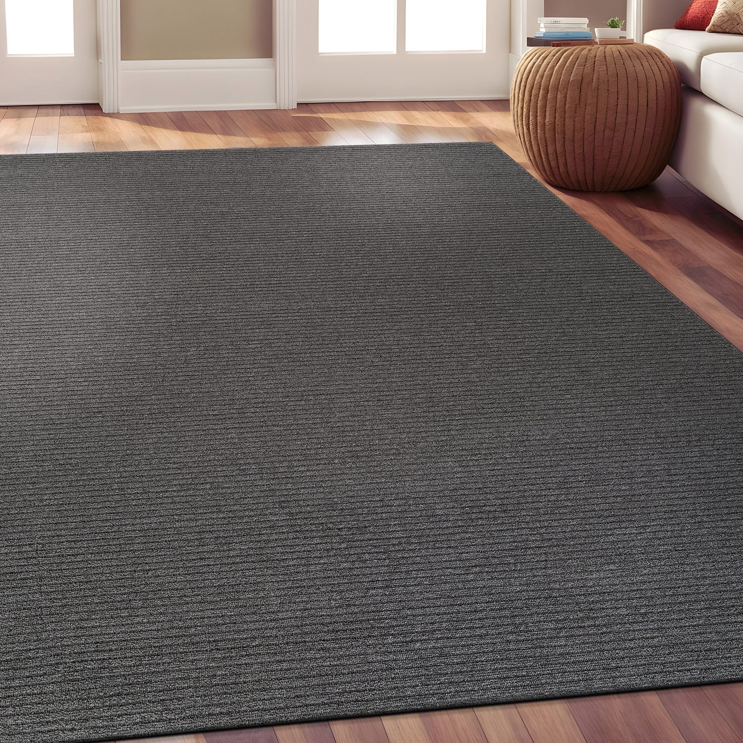 Tapis d'intérieur lavable et antidérapant Beverly Rug, couleur unie