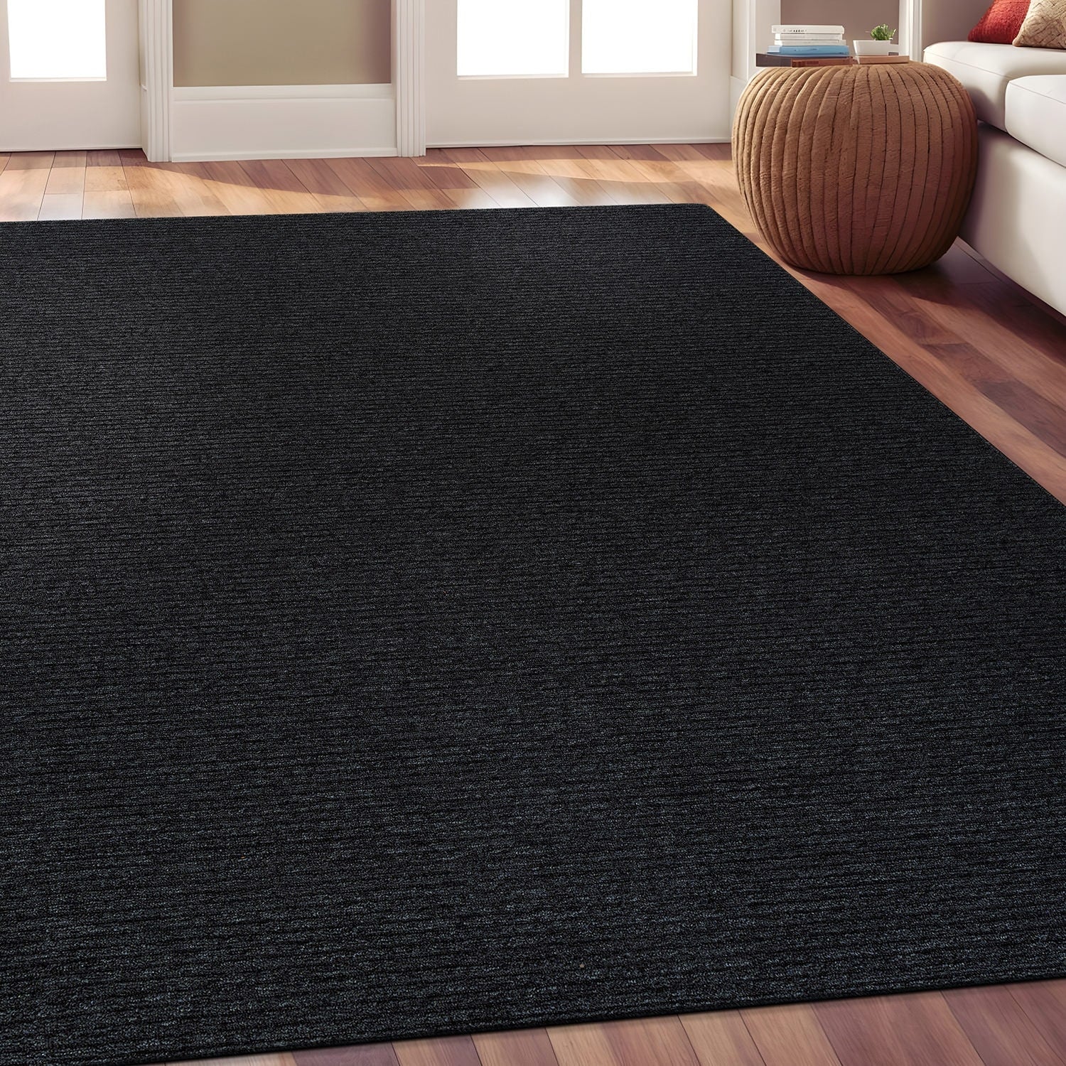 Tapis d'intérieur lavable et antidérapant Beverly Rug, couleur unie