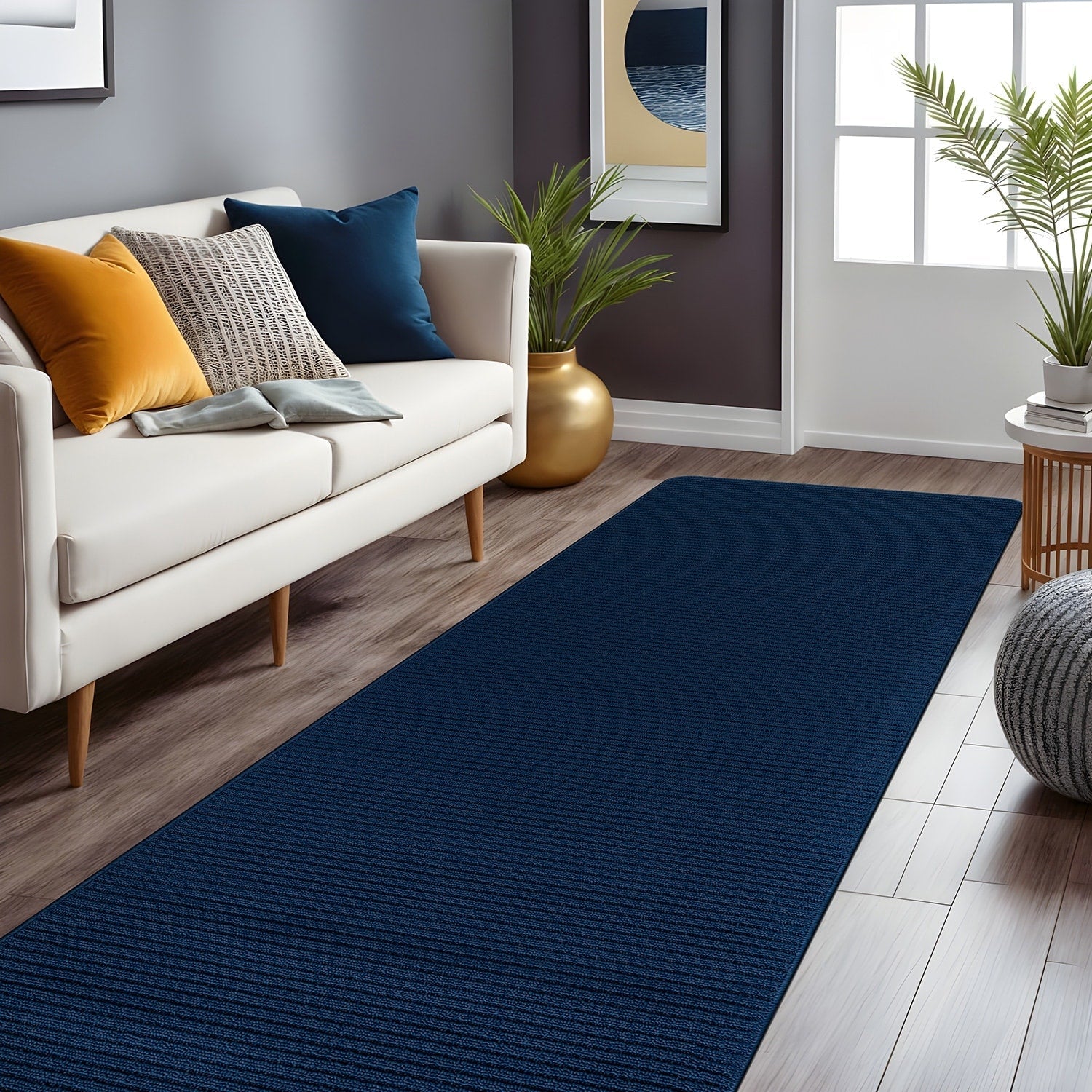 Tapis d'intérieur lavable et antidérapant Beverly Rug, couleur unie
