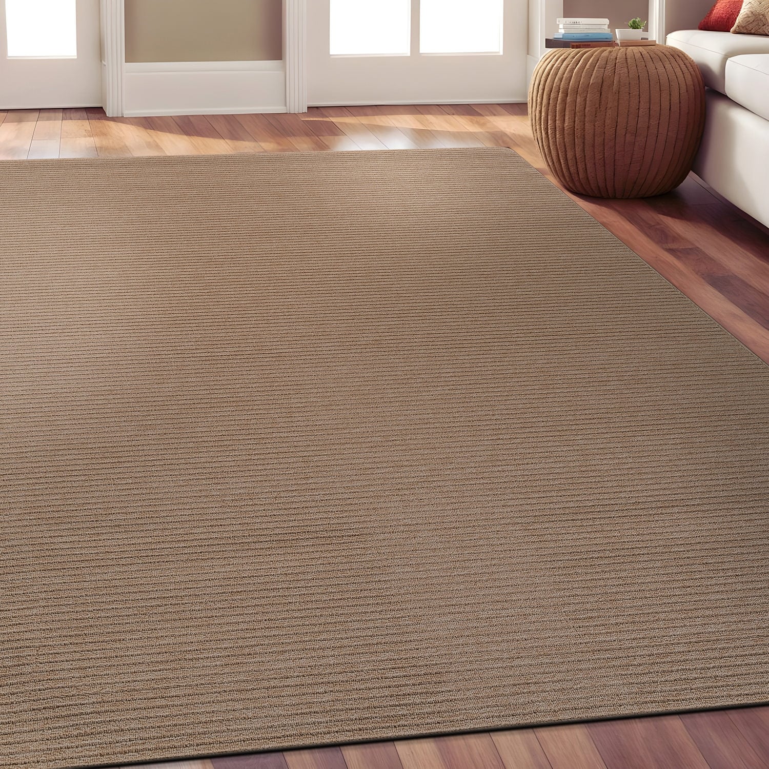 Tapis d'intérieur lavable et antidérapant Beverly Rug, couleur unie