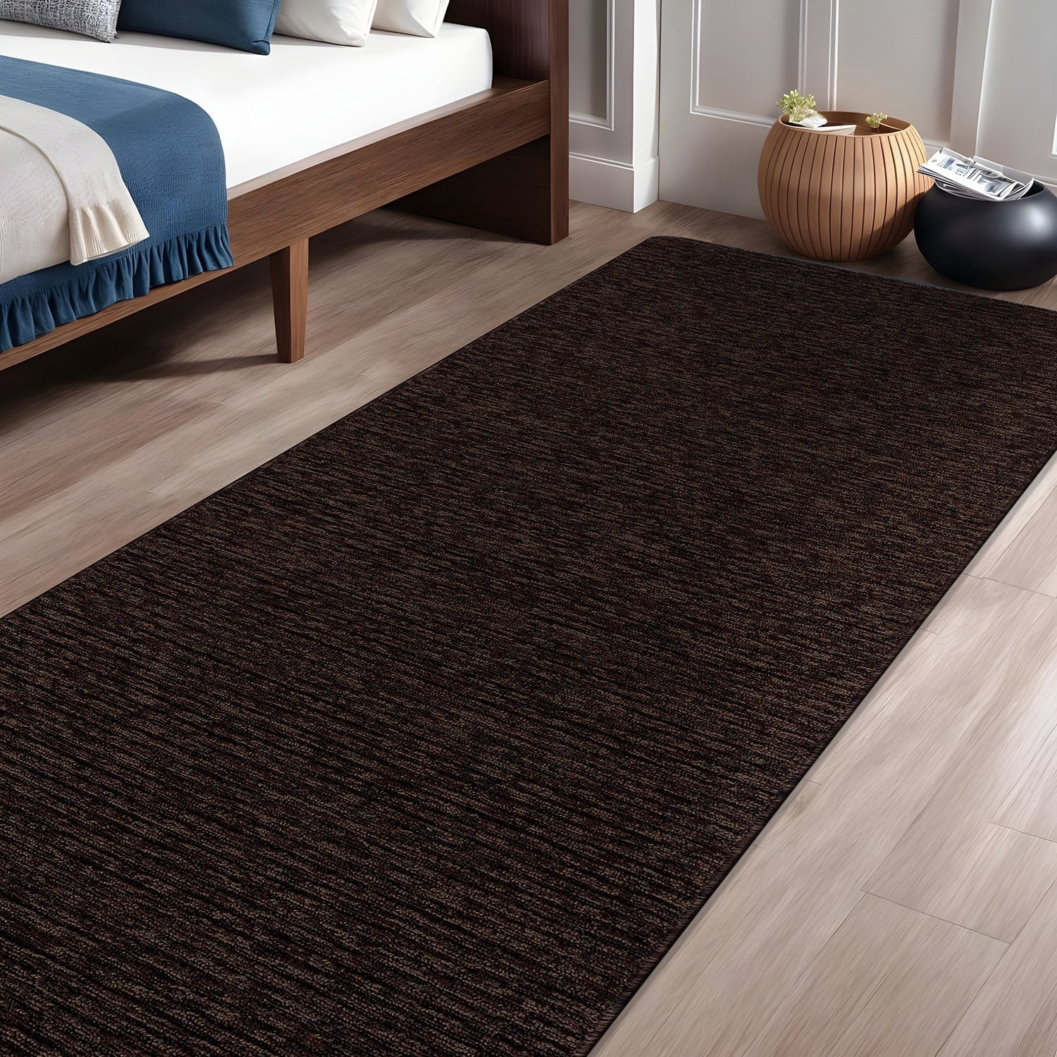 Tapis d'intérieur lavable et antidérapant Beverly Rug, couleur unie
