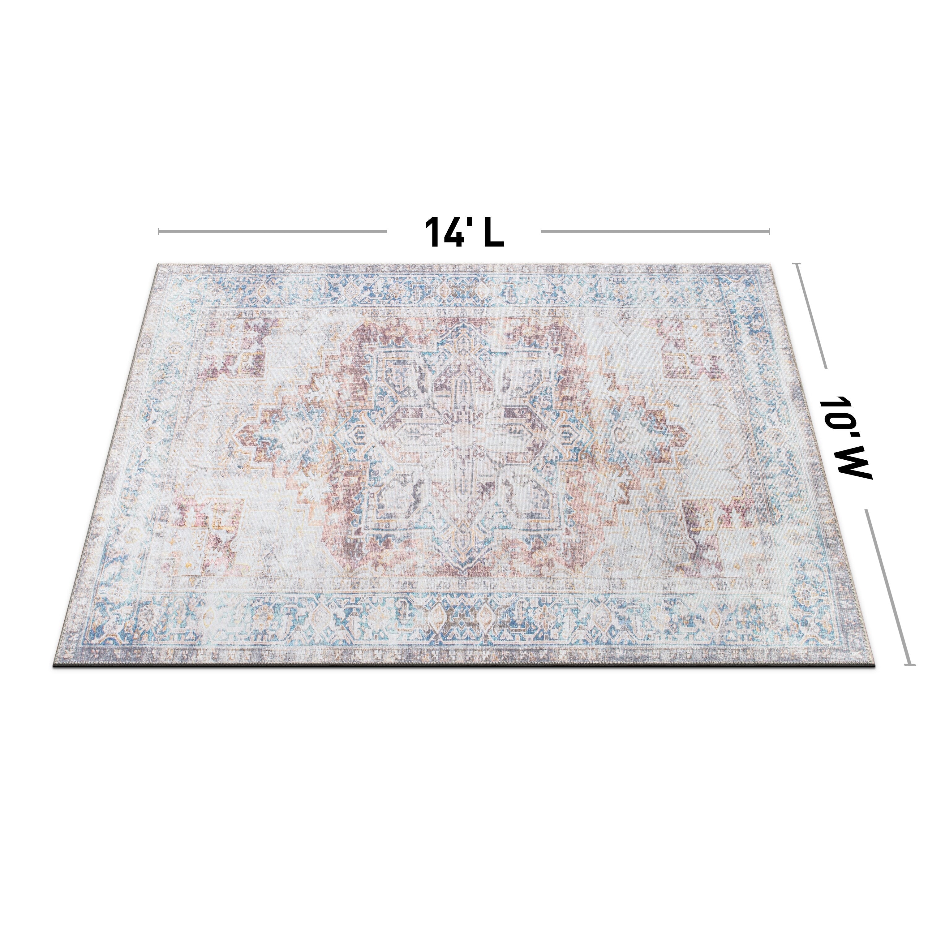 Tapis bohème vieilli lavable en machine