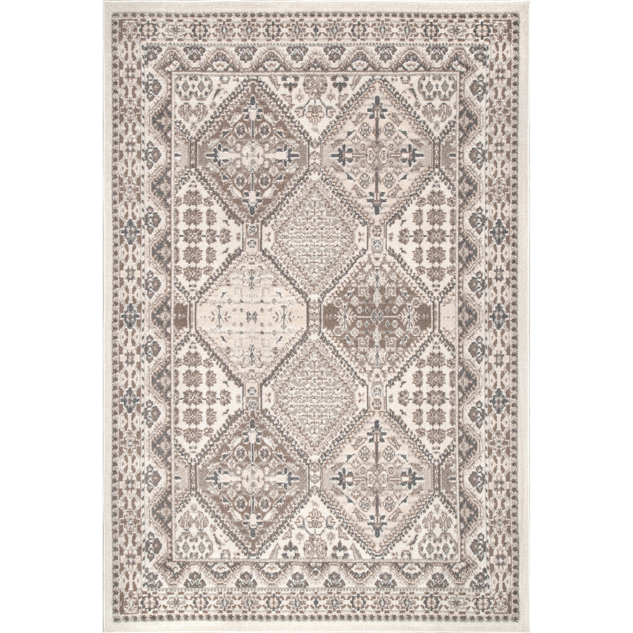 Tapis carrelé traditionnel Nuloom Becca