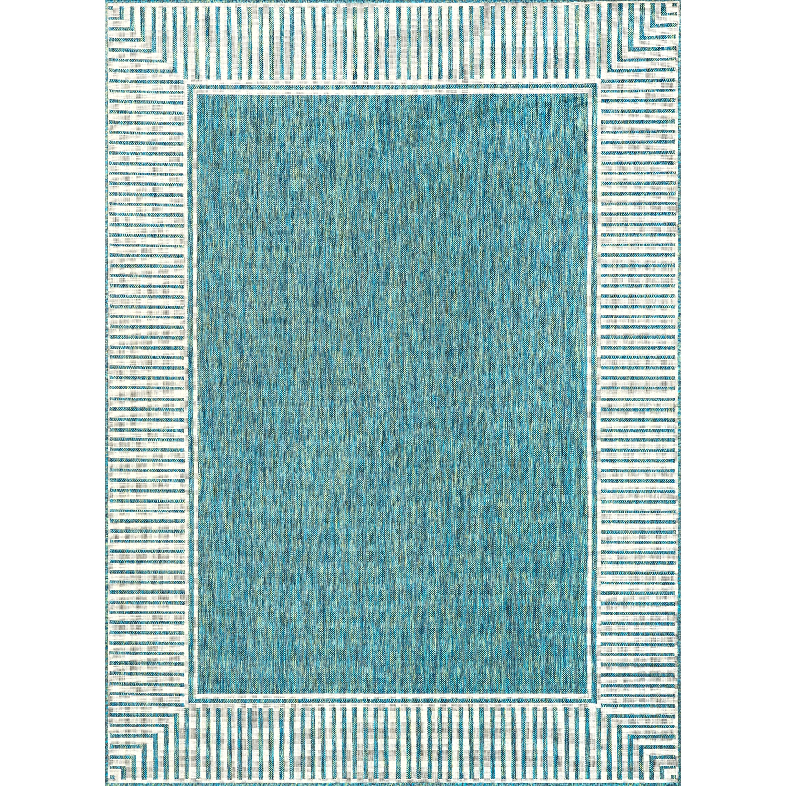 Tapis d'intérieur/extérieur classique à bordures Nuloom Leah
