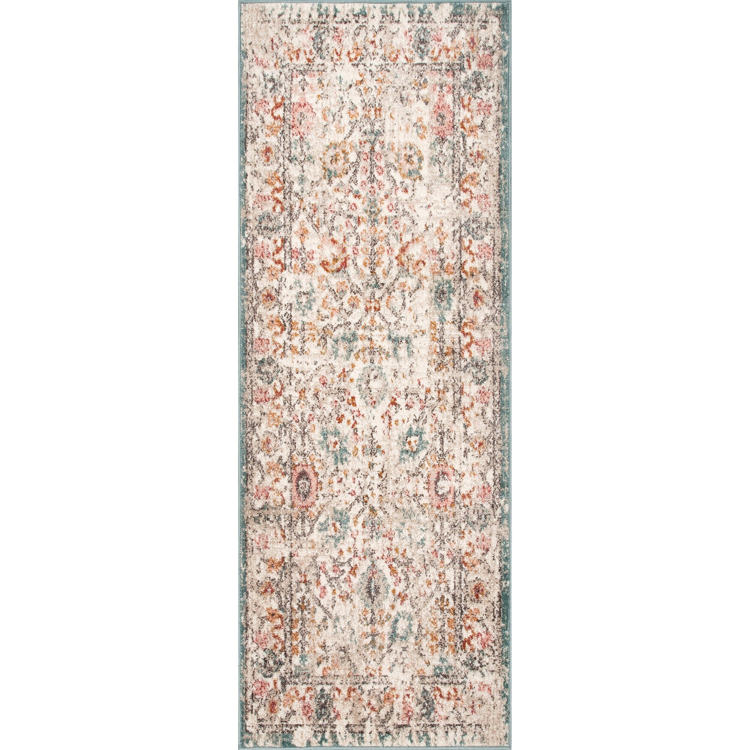 Tapis Nuloom Lenore à motif floral vintage