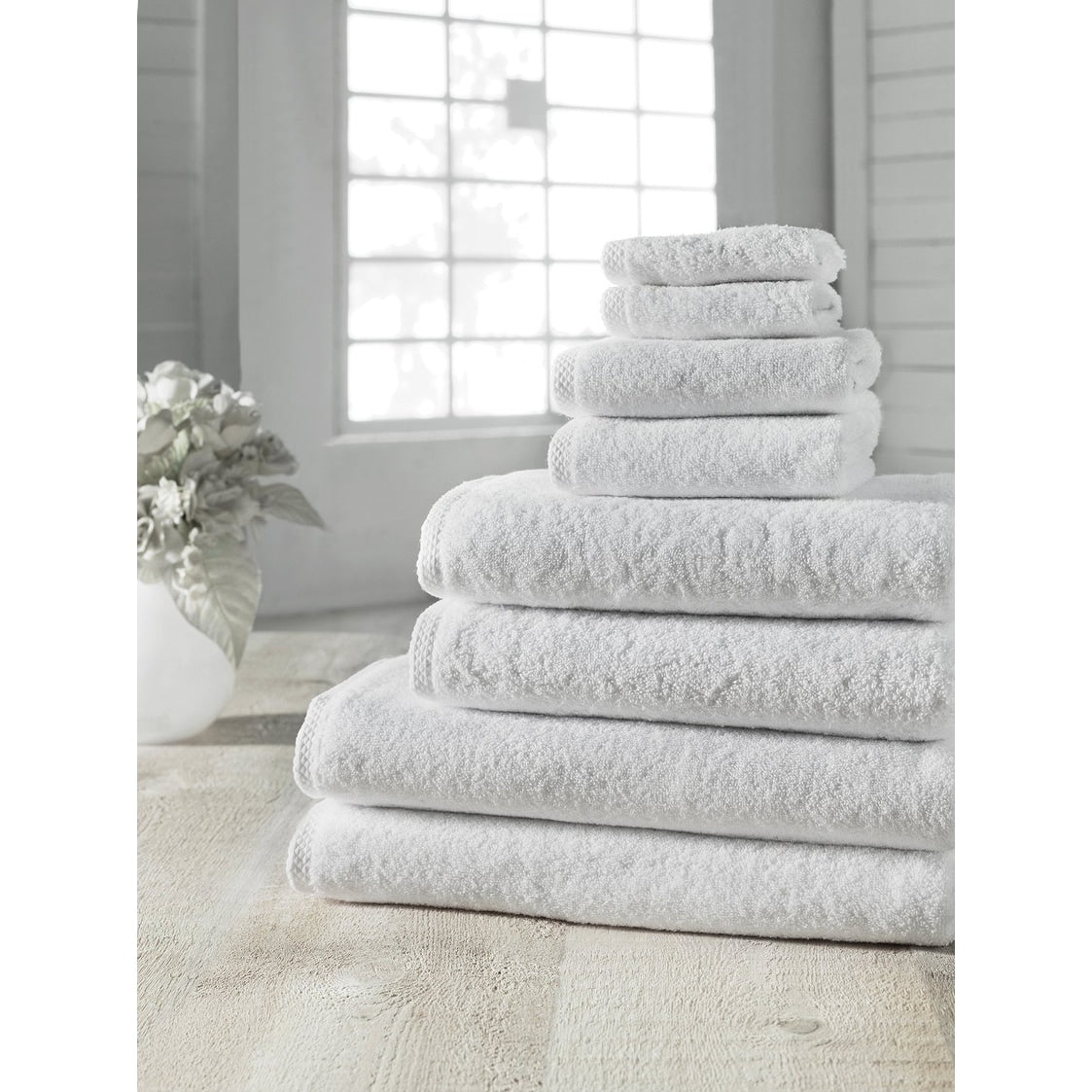 Ensemble de serviettes CTT 100 % coton turc, 8 ou 9 pièces, séchage rapide et absorbant