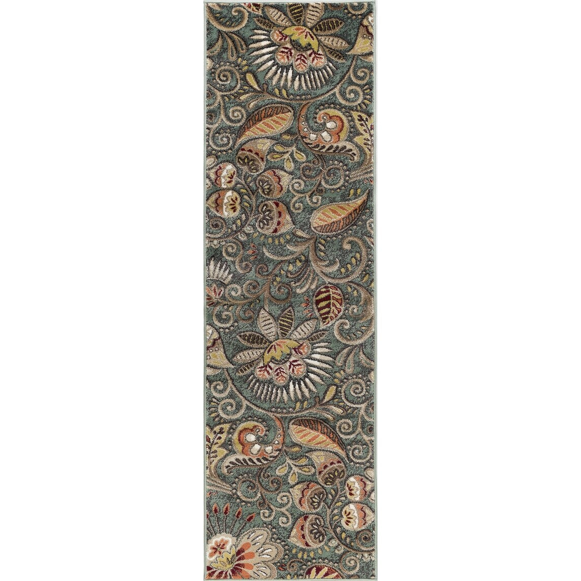 Tapis d'intérieur floral moderne Caprice du milieu du siècle